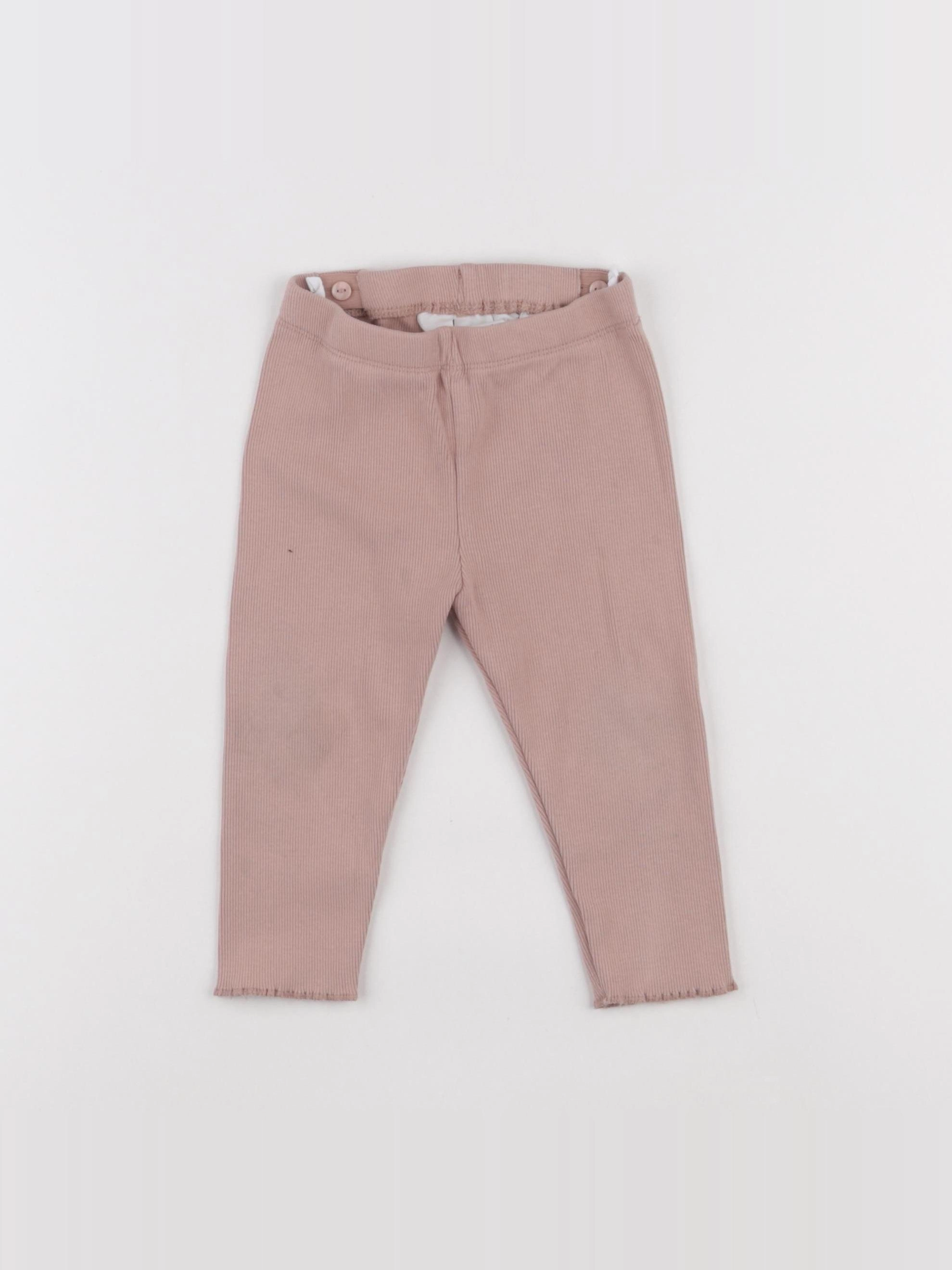 H&M - legging rose - 9/12 mois