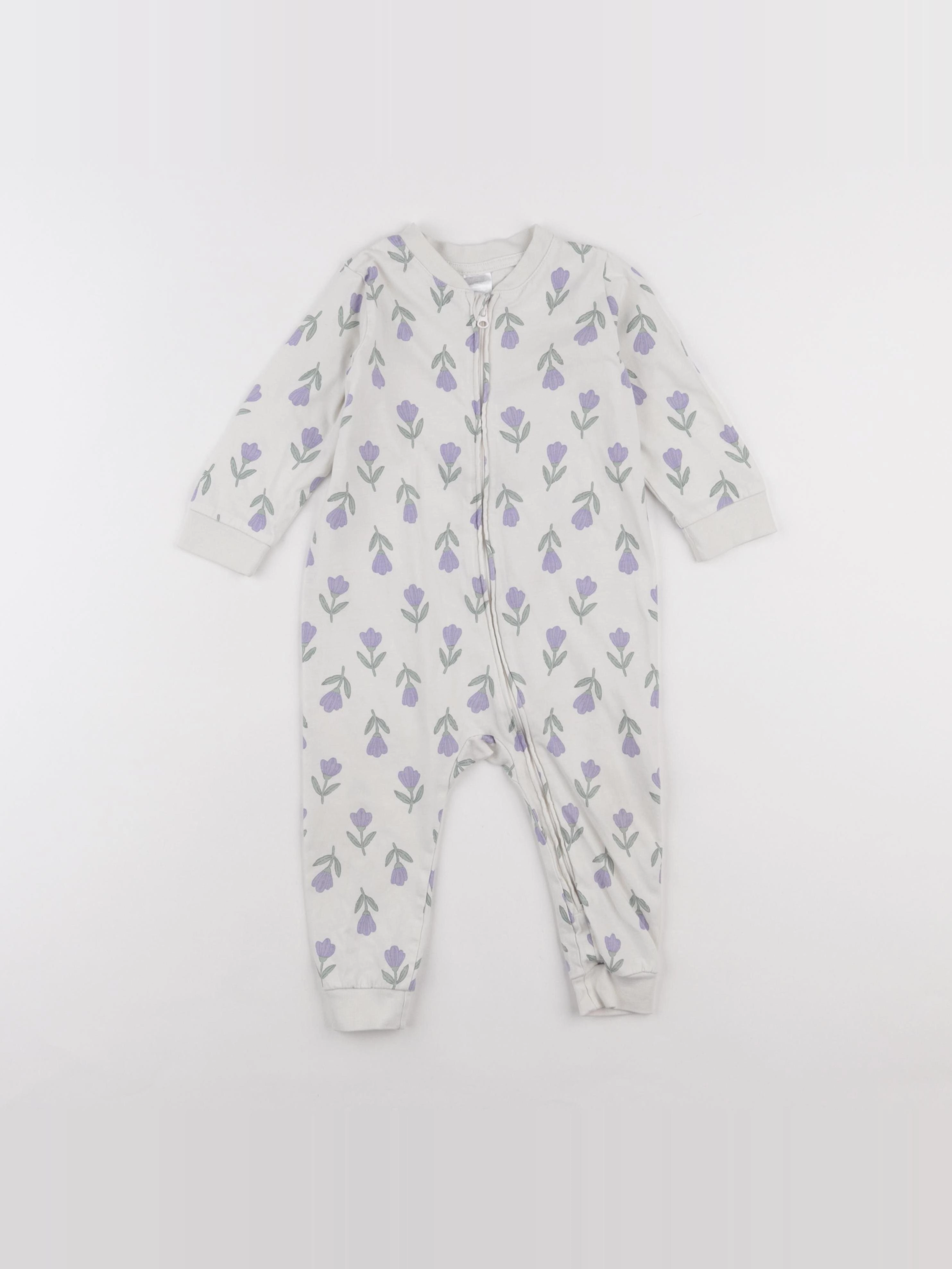 H&M - combinaison bleu - 9/12 mois