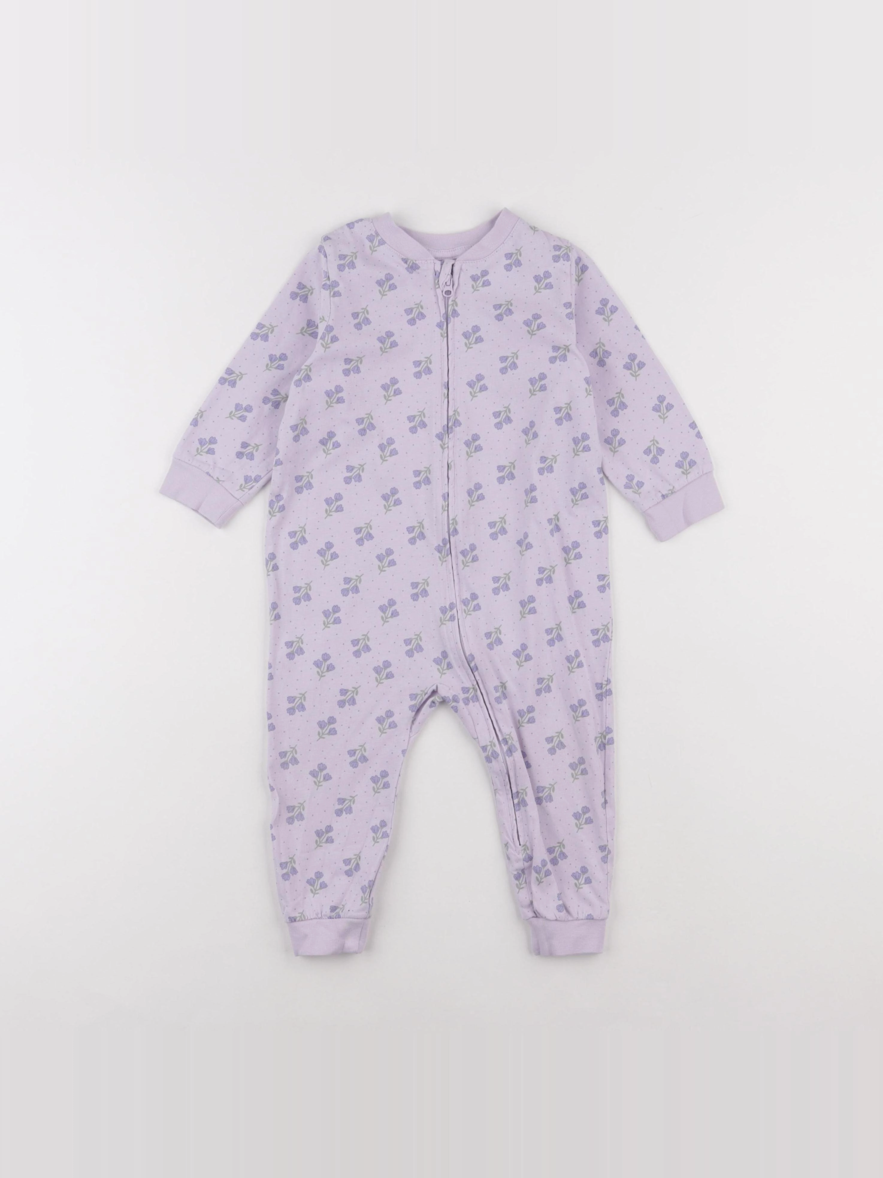 H&M - combinaison violet - 9/12 mois