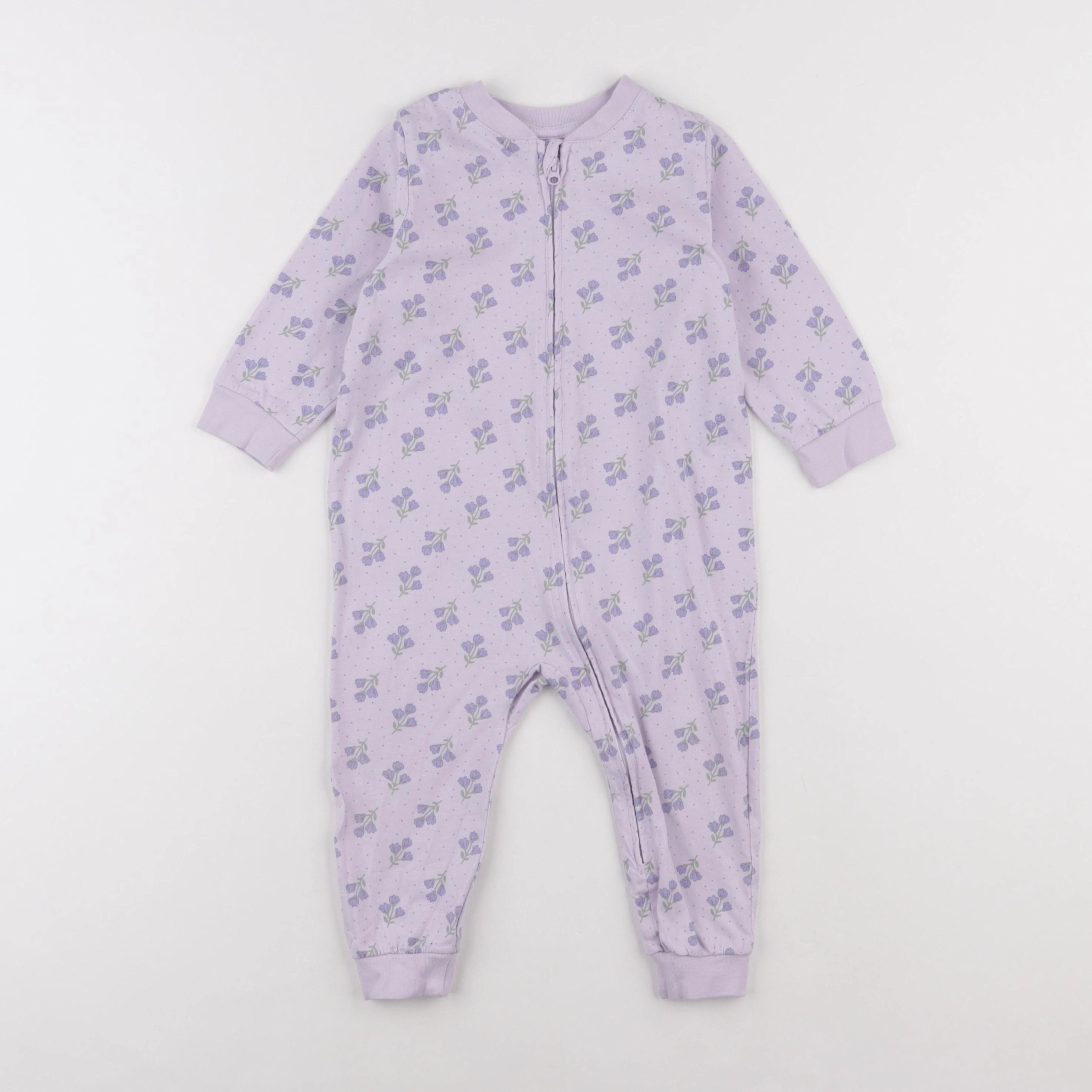 H&M - combinaison violet - 9/12 mois