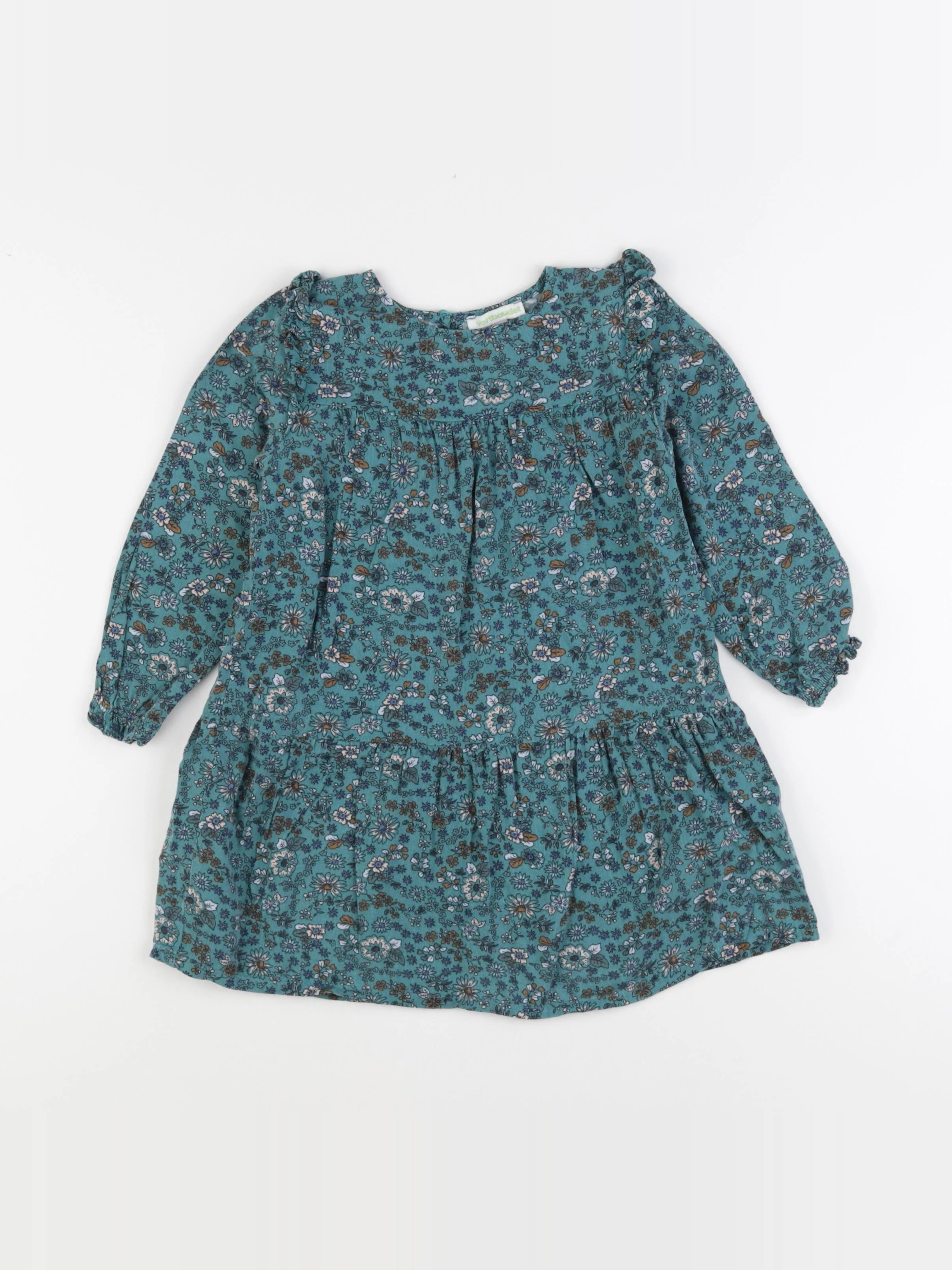 Vertbaudet - robe vert - 4 ans