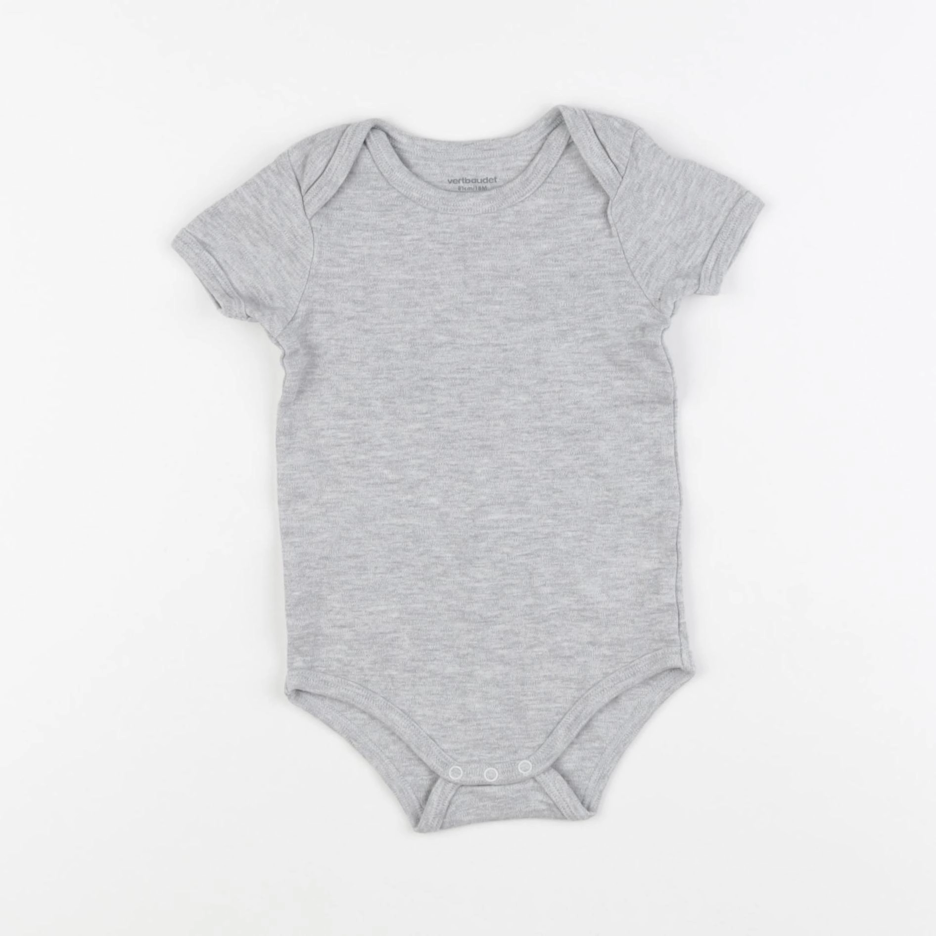 Vertbaudet - body gris - 18 mois