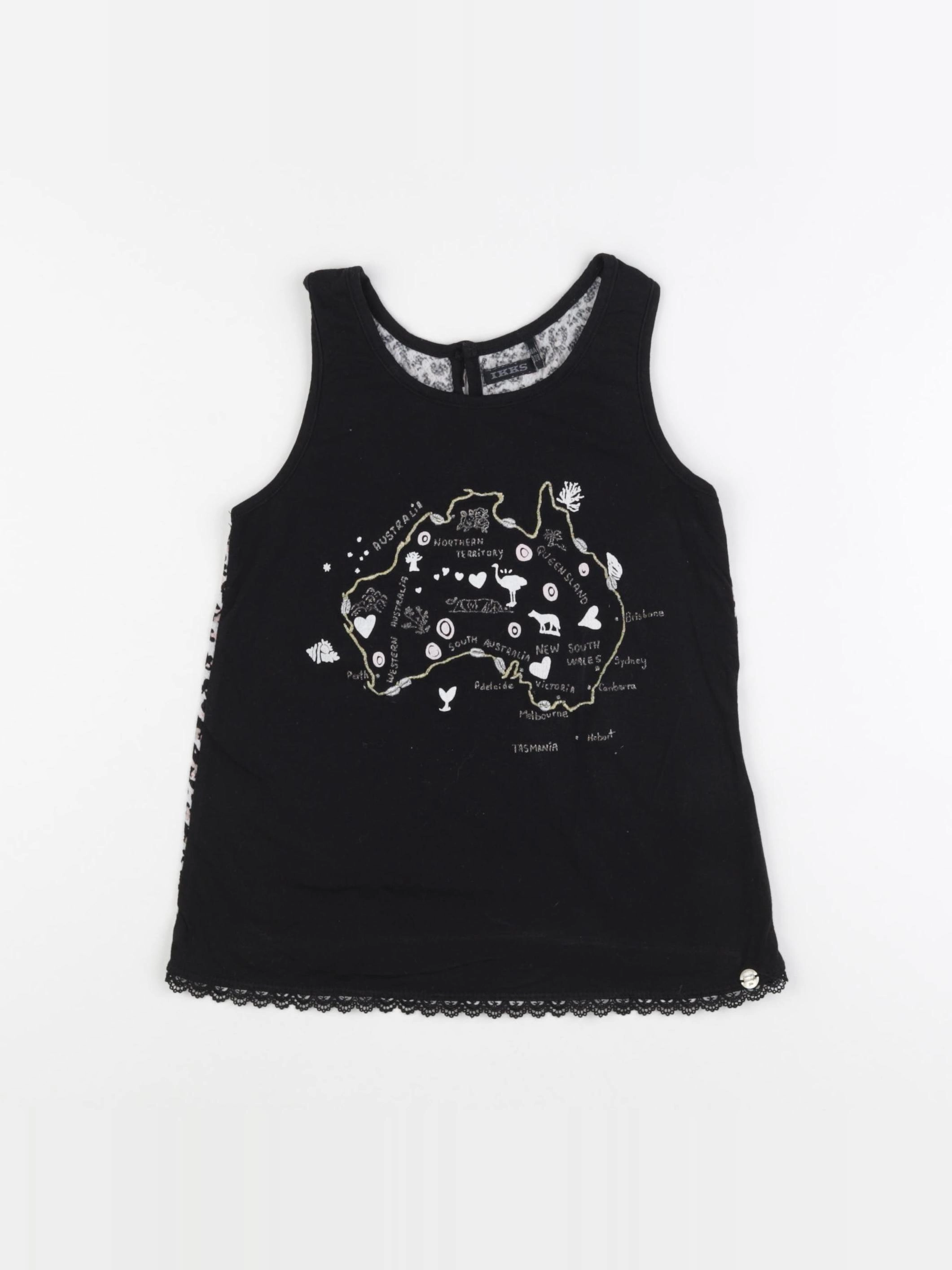 IKKS - débardeur noir - 8 ans