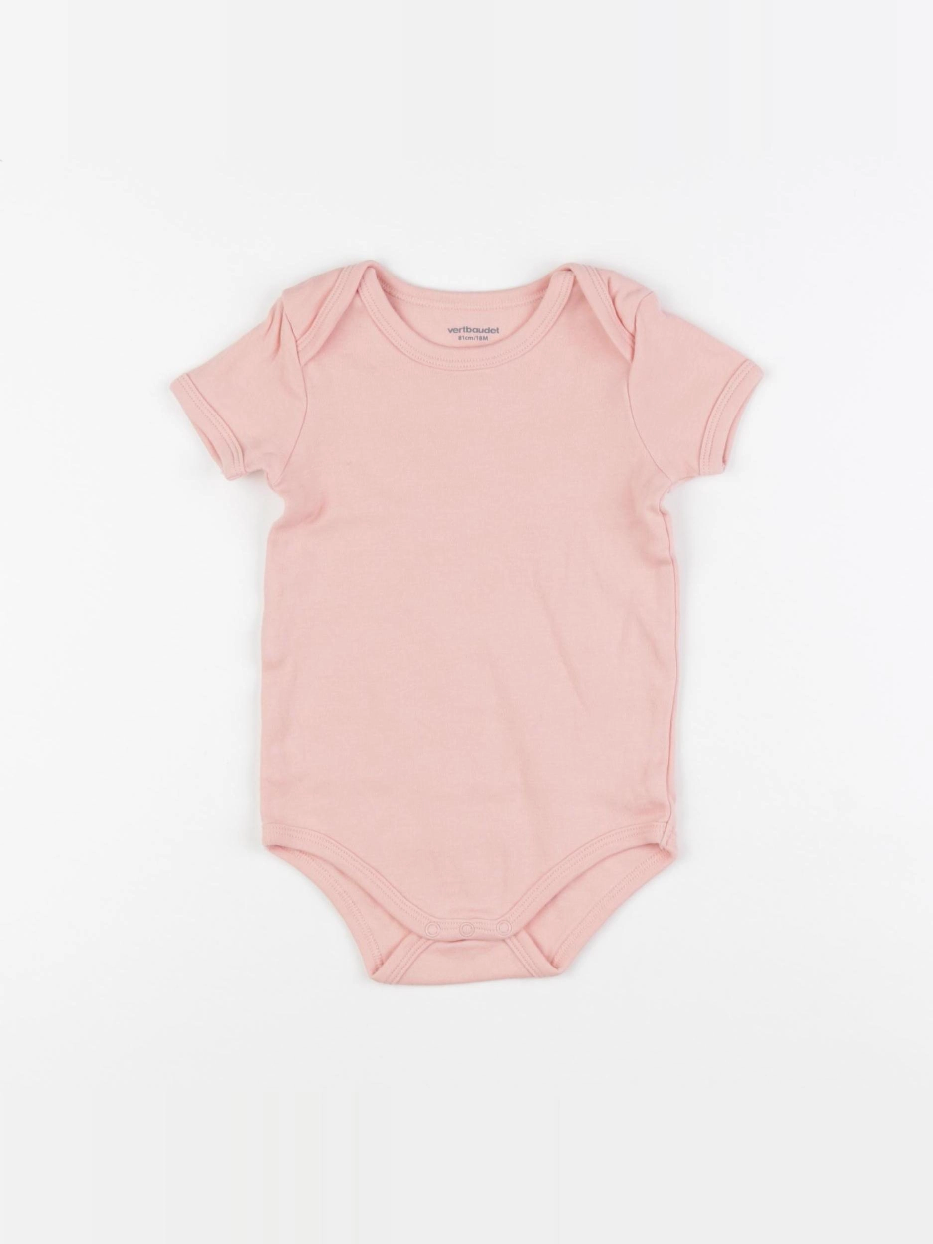 Vertbaudet - body rose - 18 mois