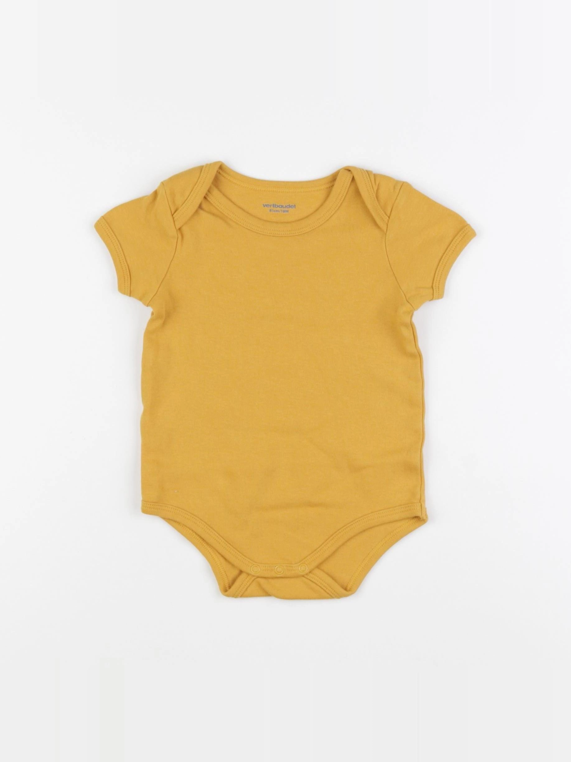 Vertbaudet - body jaune - 12 mois