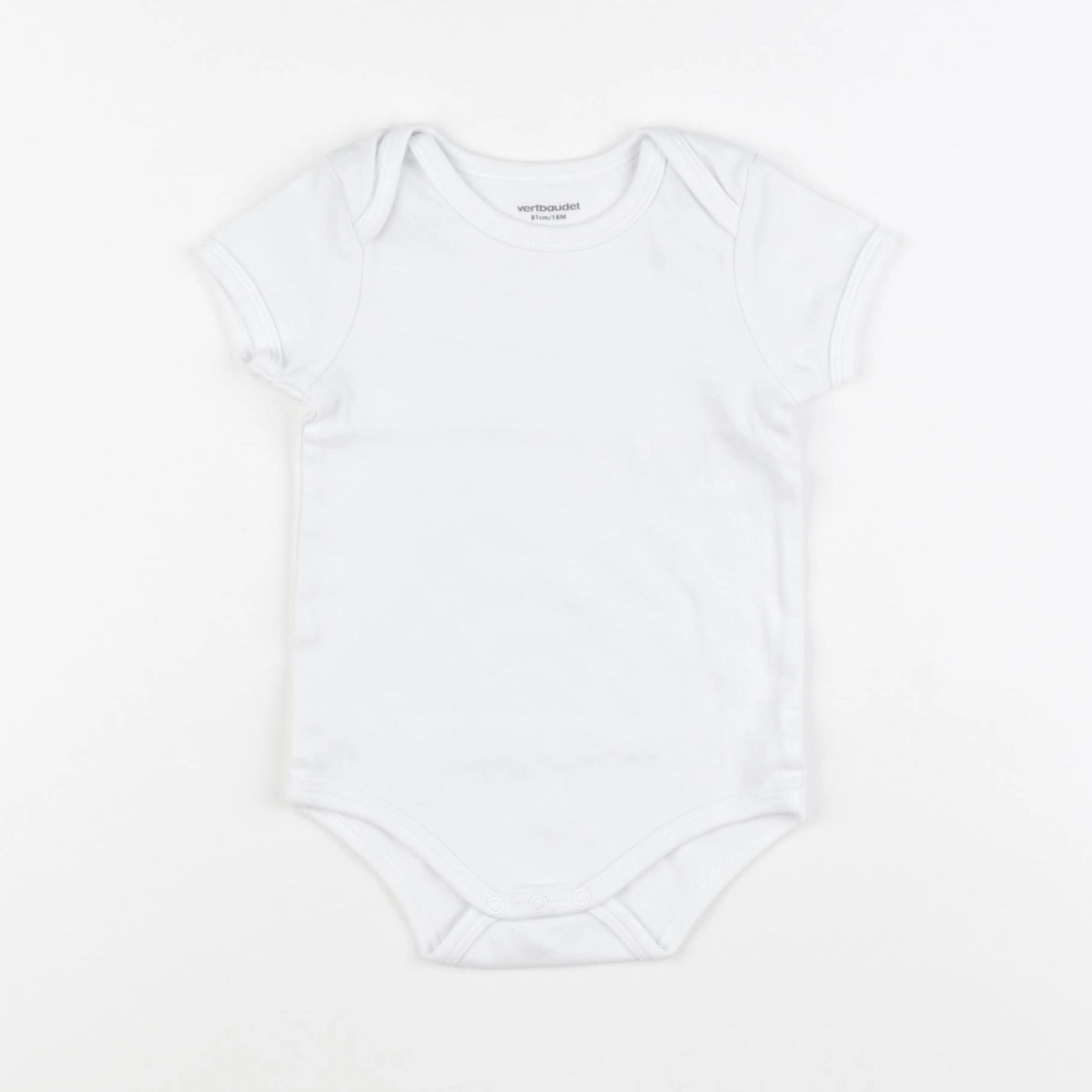 Vertbaudet - body blanc - 12 mois