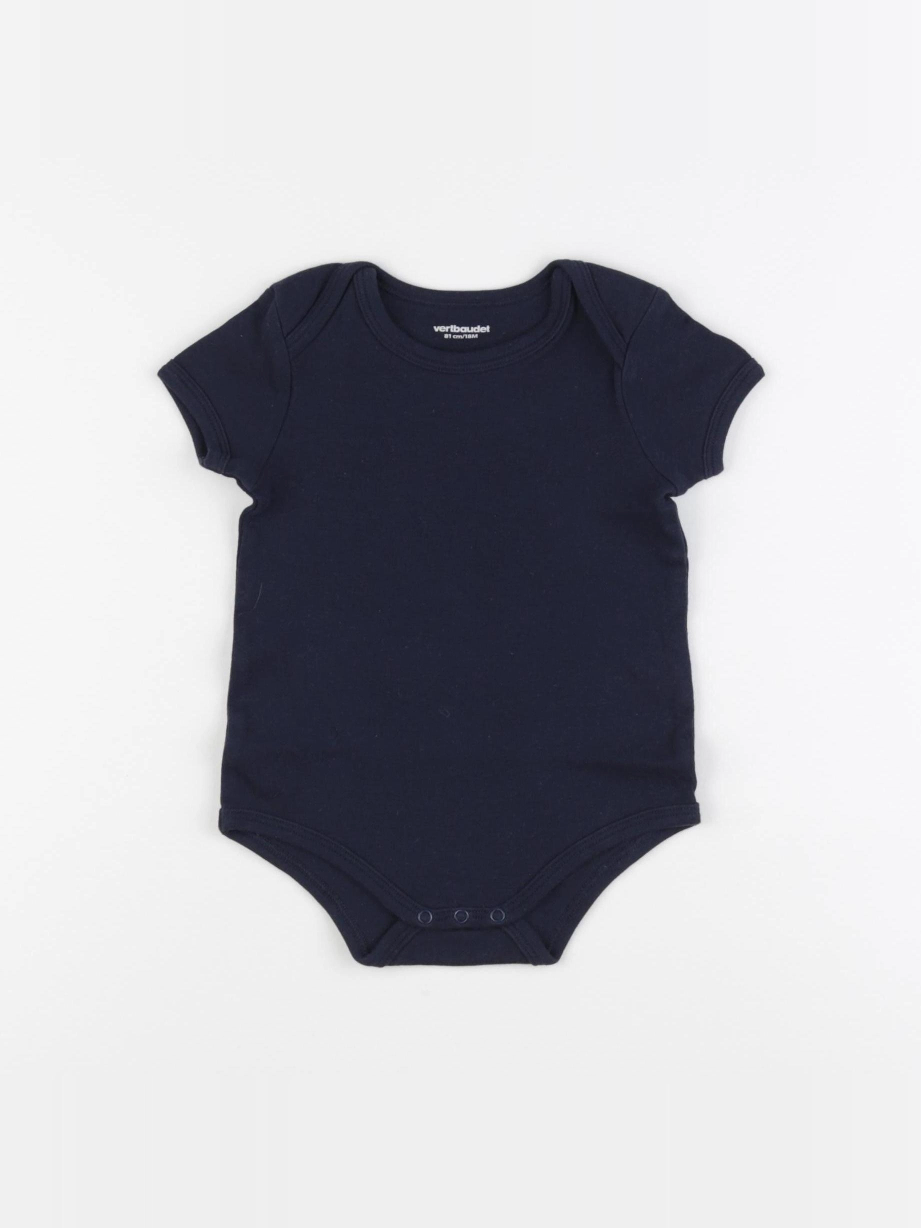Vertbaudet - body bleu - 12 mois