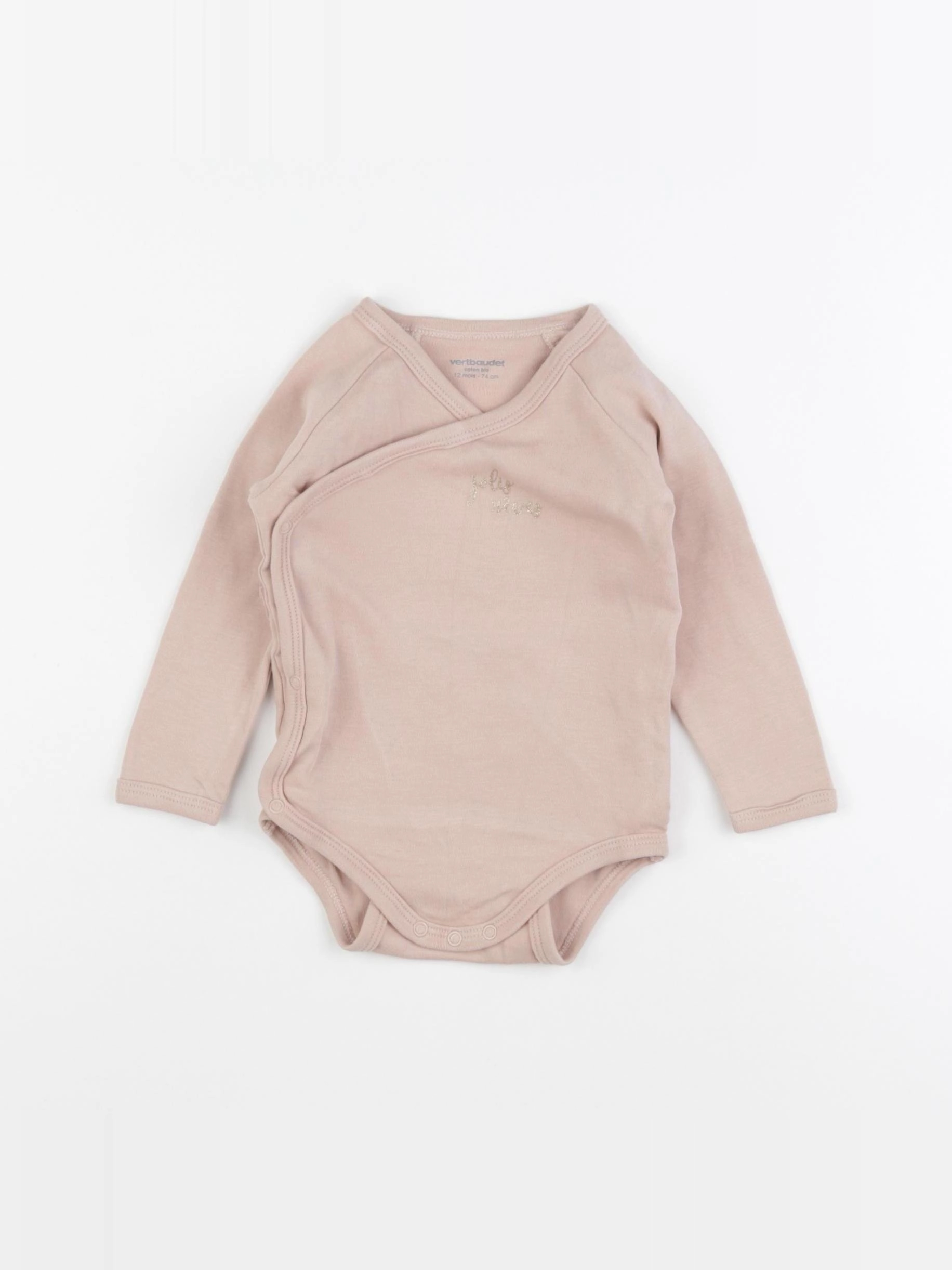 Vertbaudet - body beige, or - 12 mois