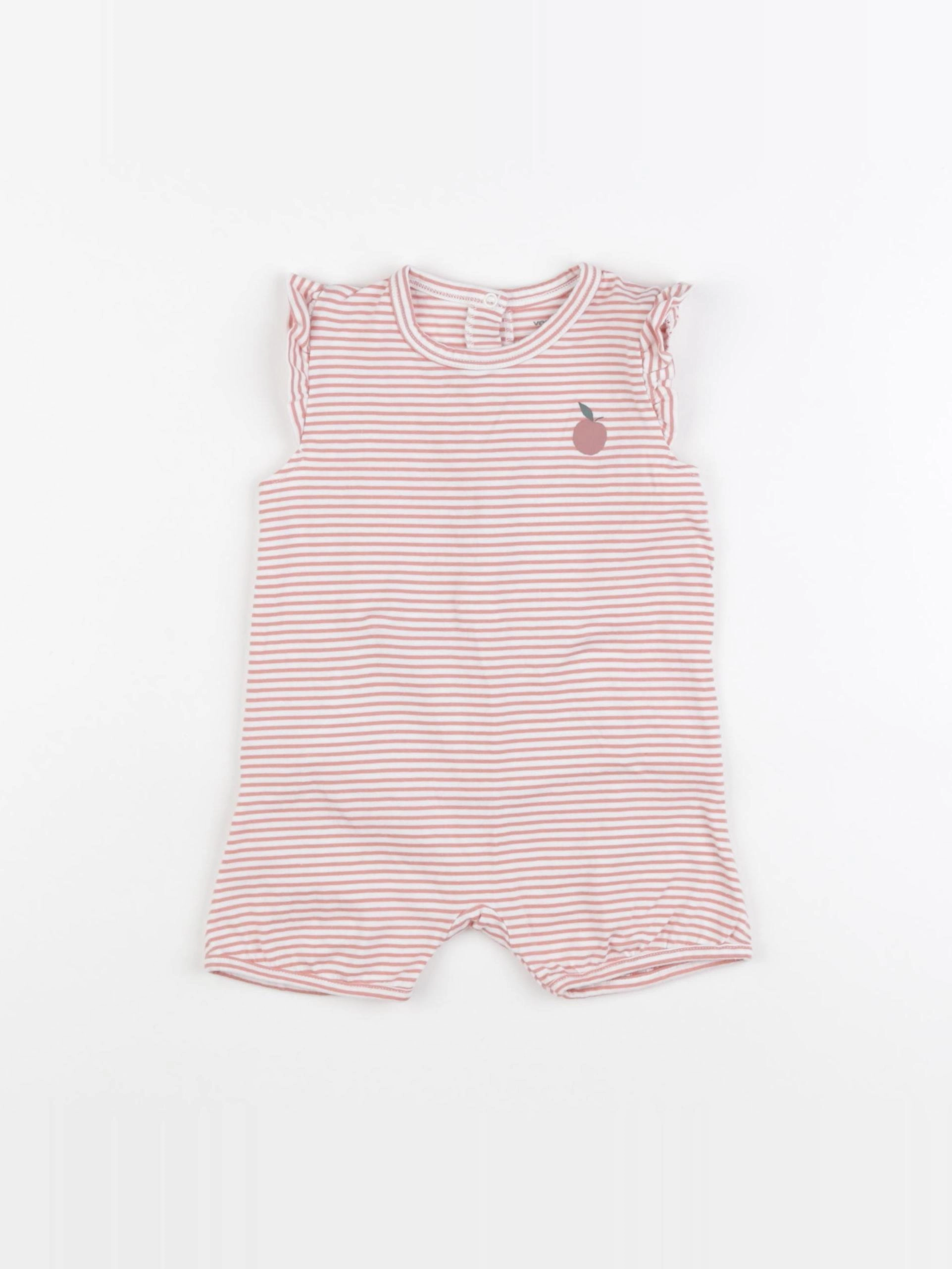 Vertbaudet - combinaison rose - 12 mois