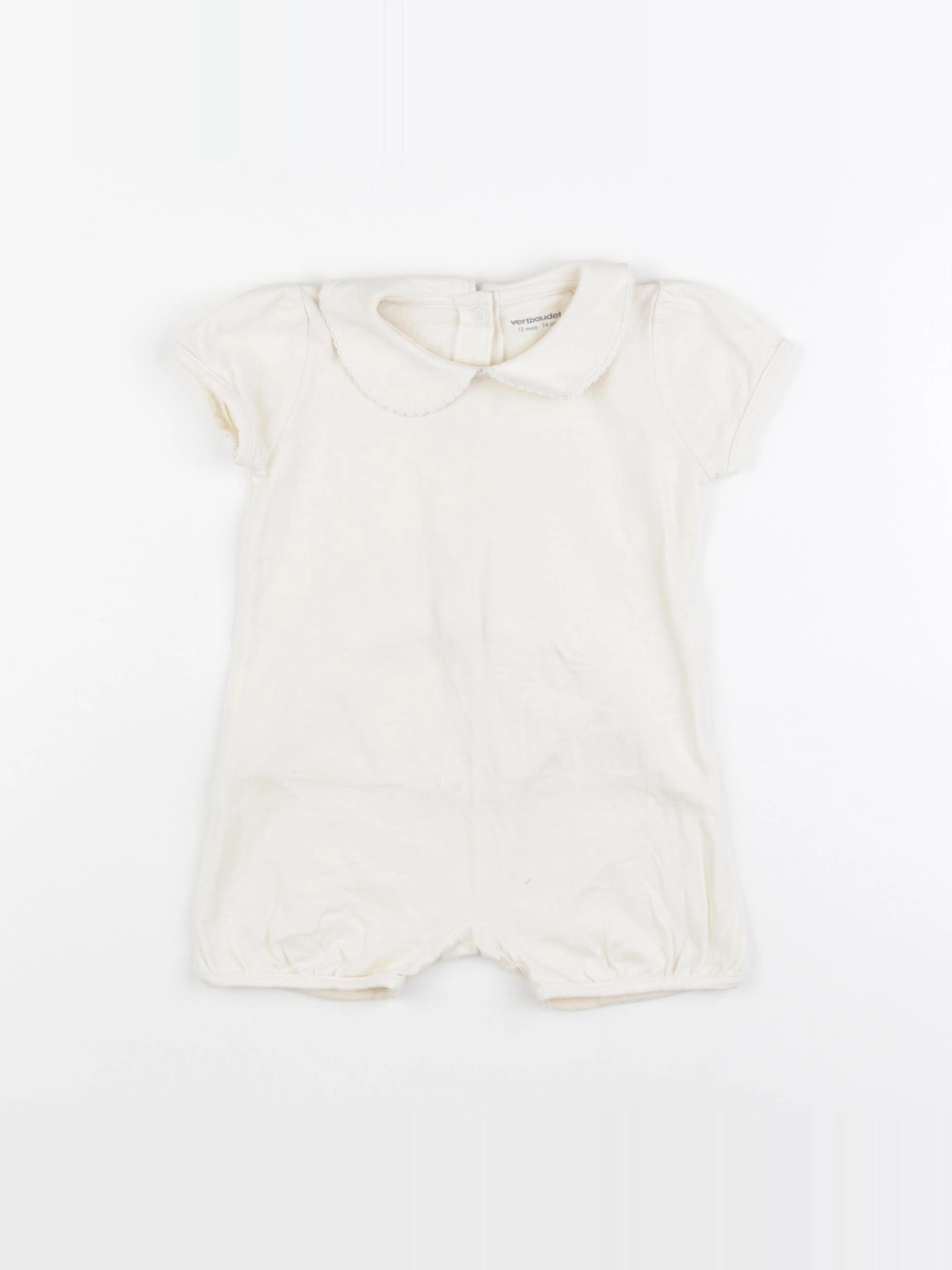 Vertbaudet - combinaison beige - 12 mois