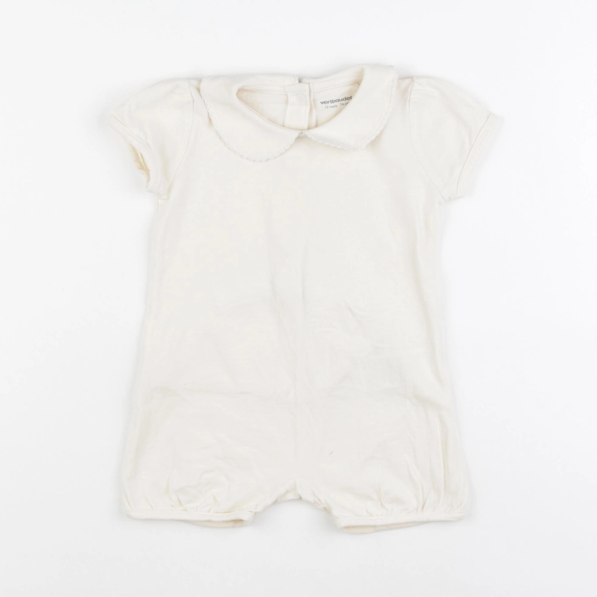 Vertbaudet - combinaison beige - 12 mois