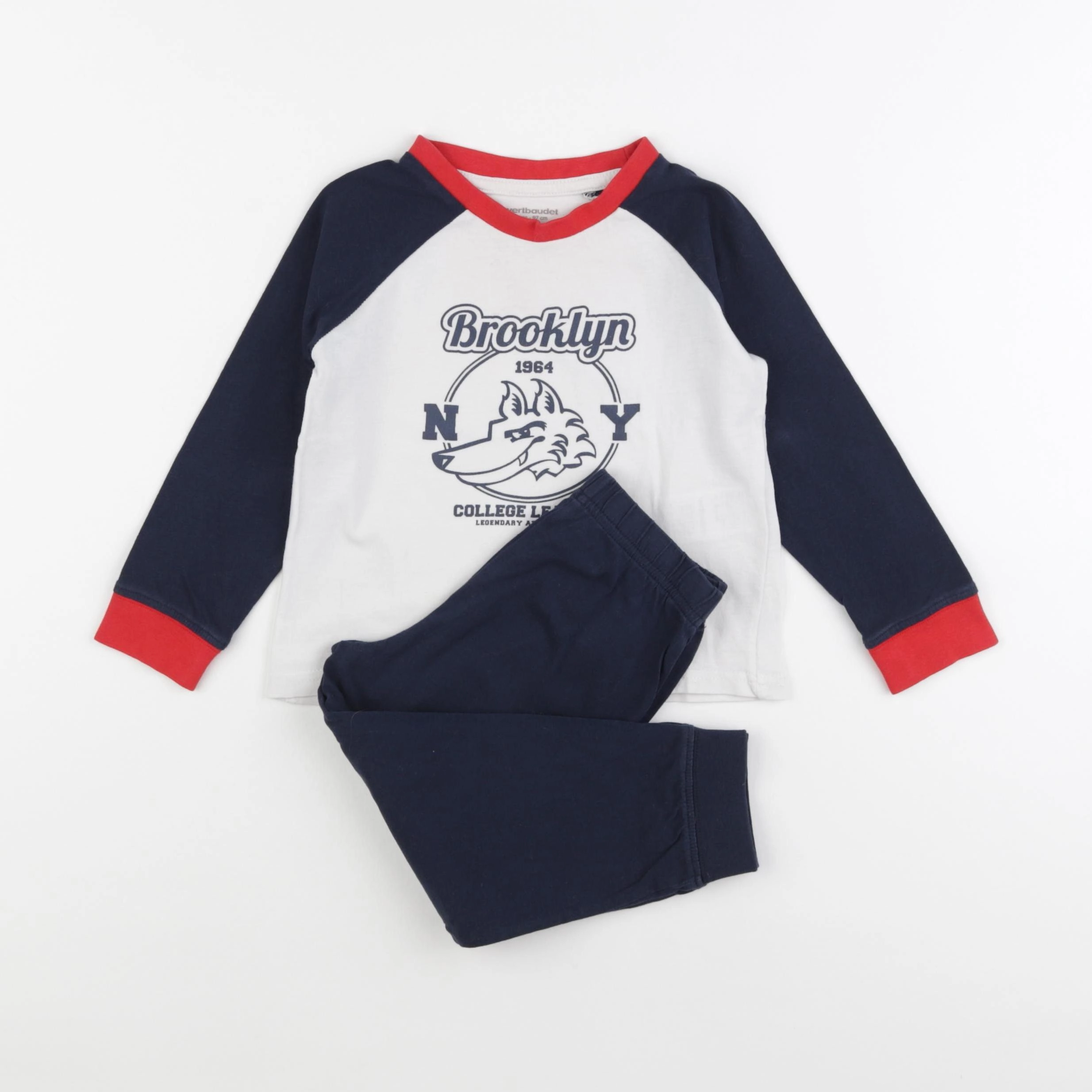 Vertbaudet - pyjama coton multicolore - 3 ans
