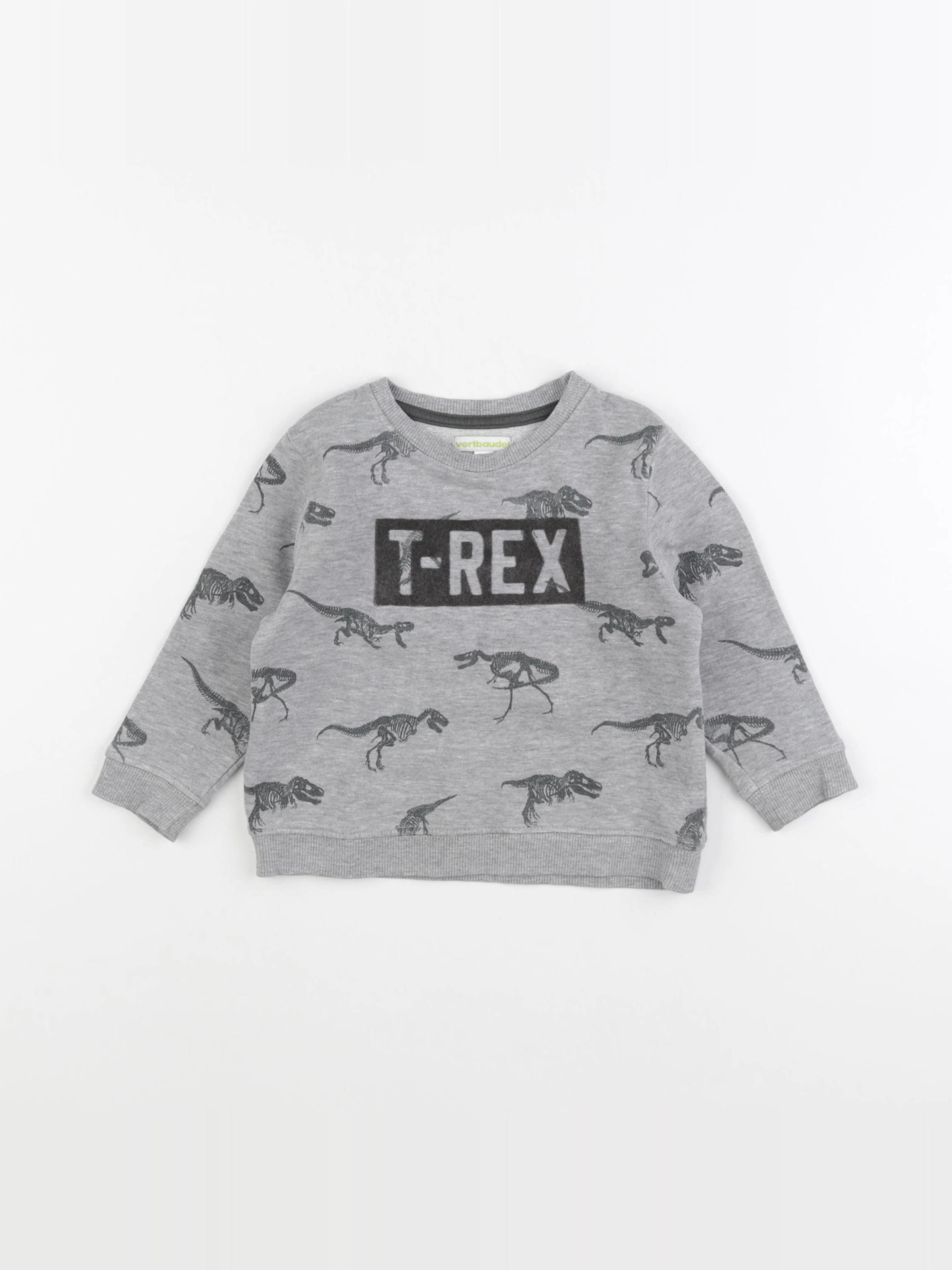 Vertbaudet - sweat gris - 2 ans