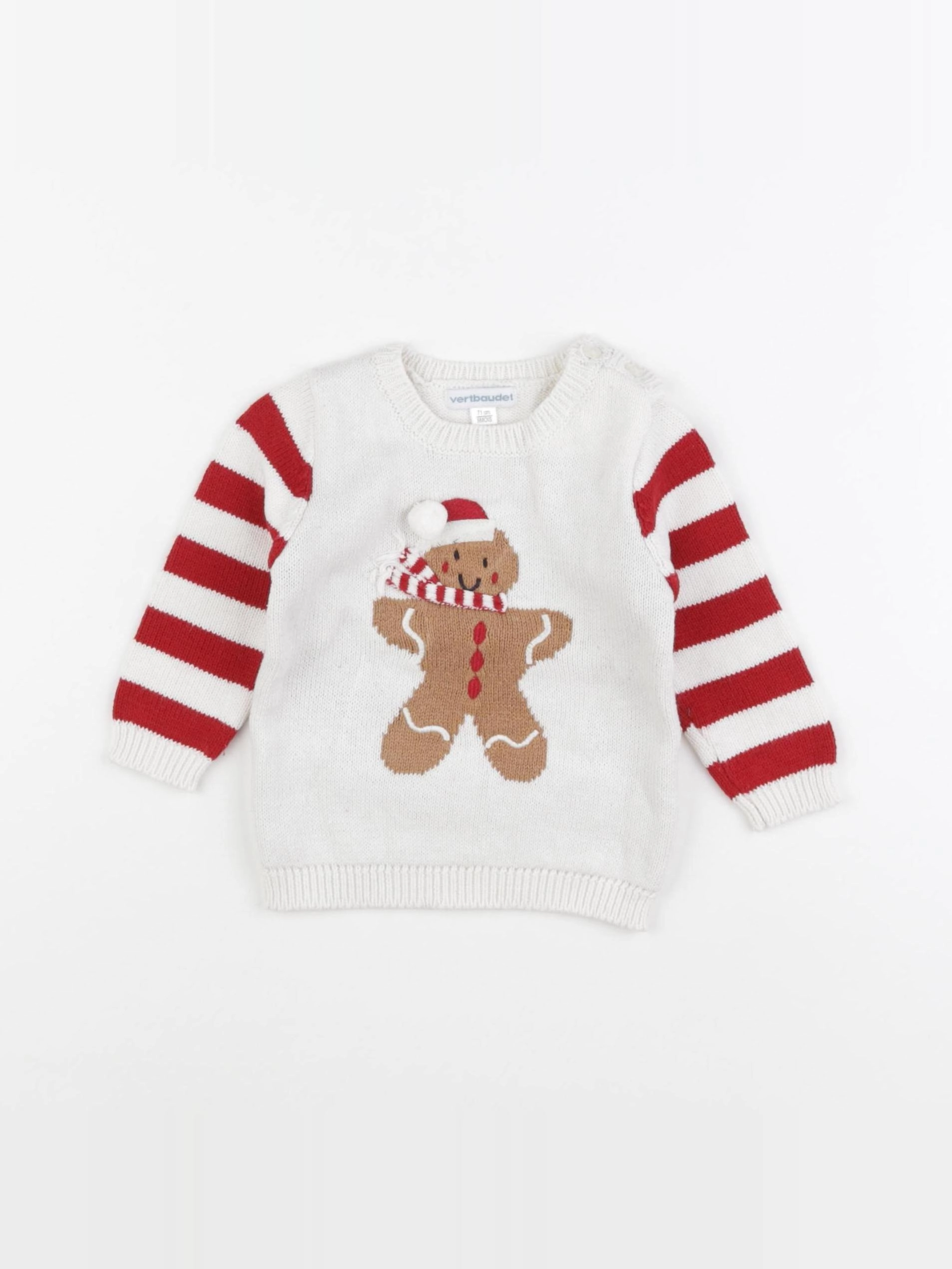 Vertbaudet - pull multicolore - 9 mois