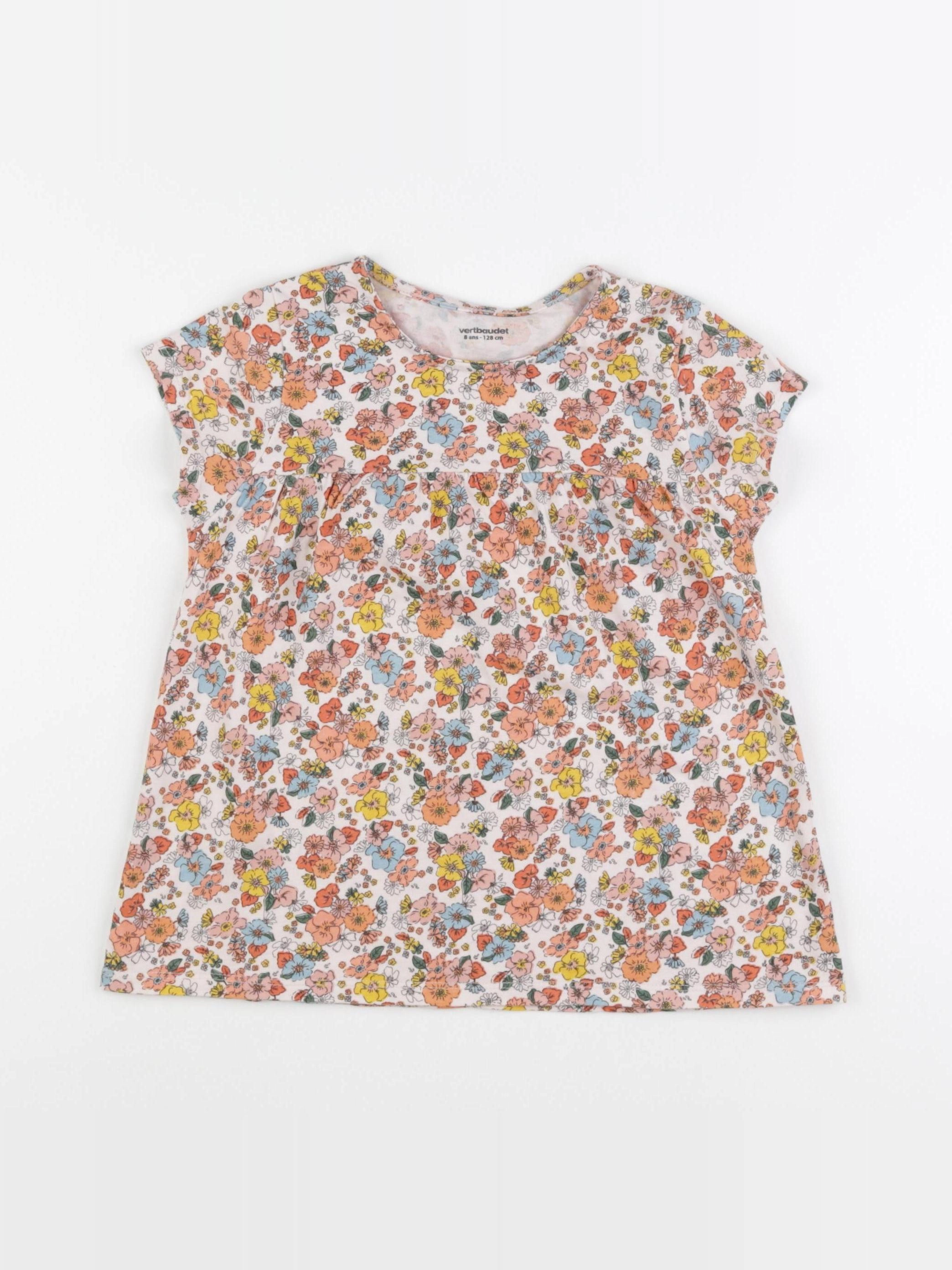 Vertbaudet - blouse multicolore - 8 ans