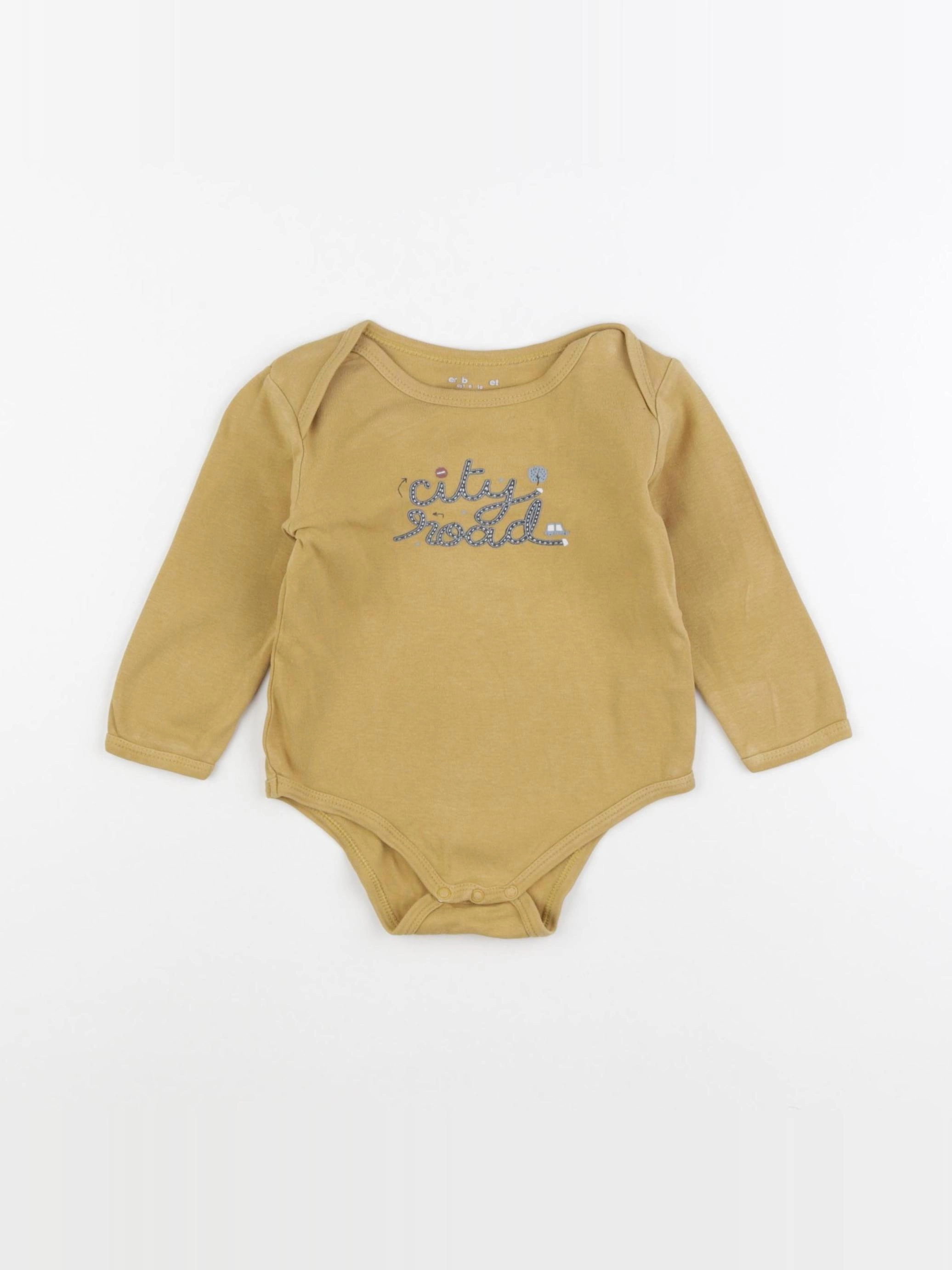 Vertbaudet - body marron - 12/18 mois