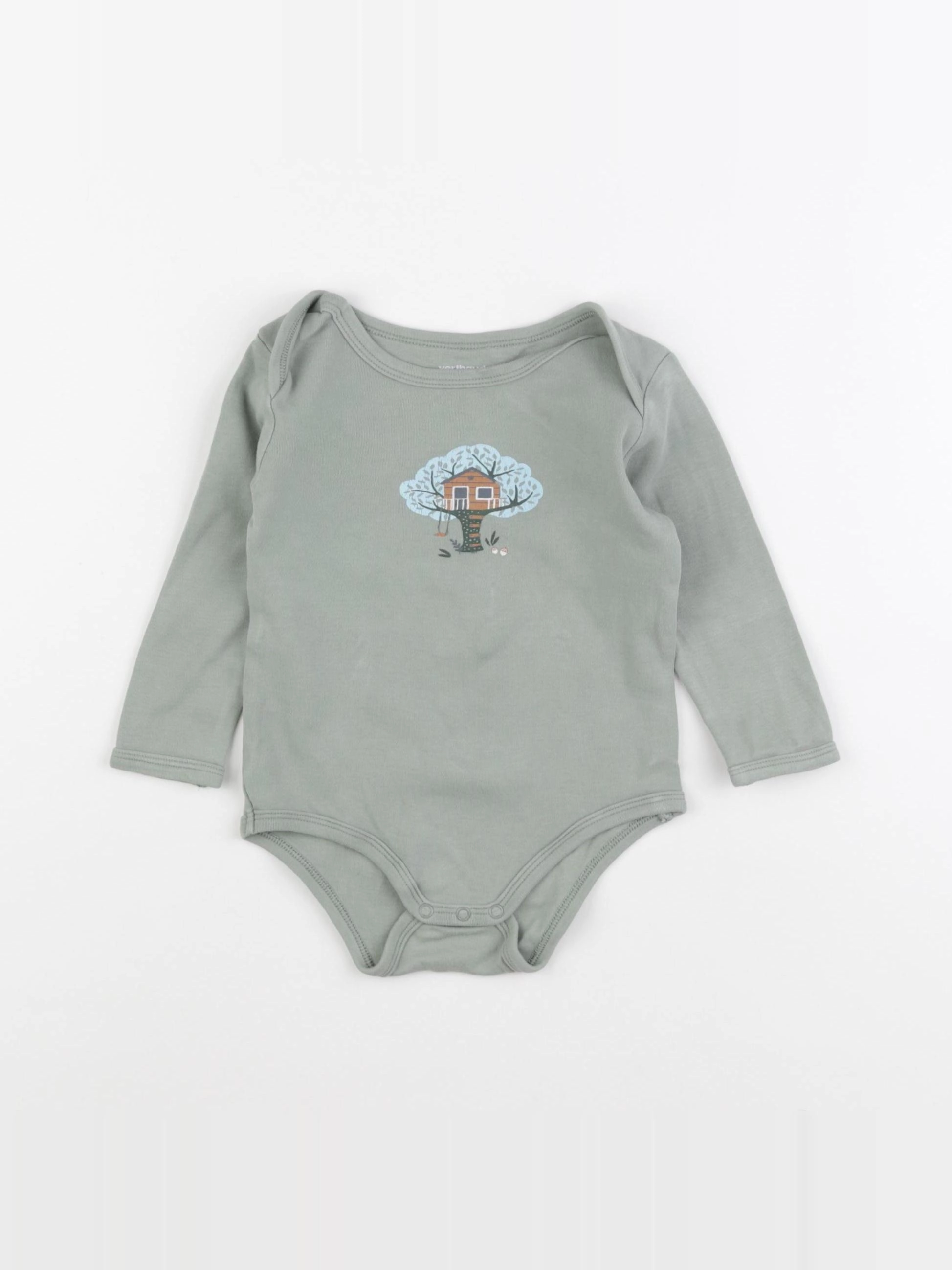 Vertbaudet - body vert - 18 mois
