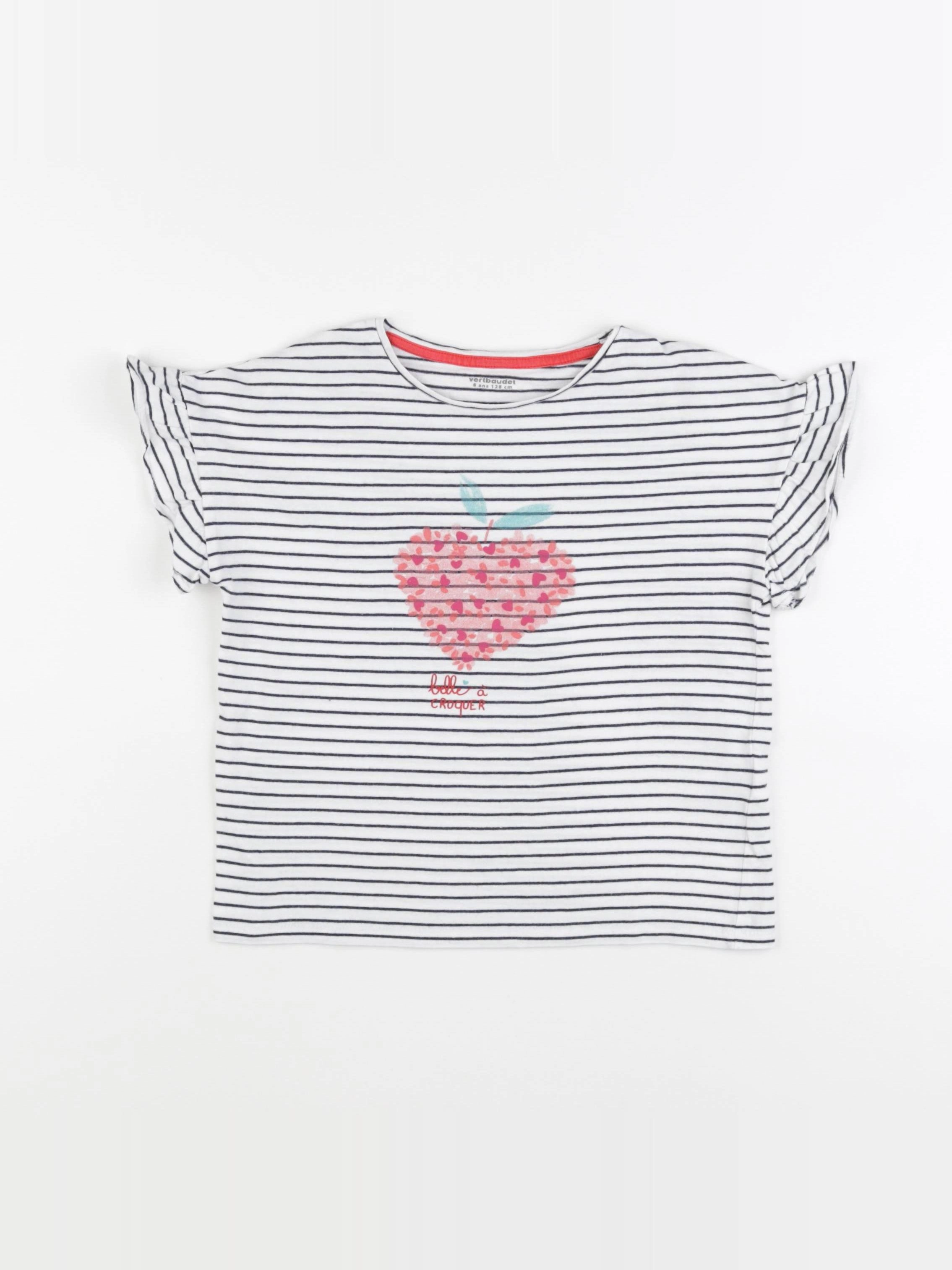 Vertbaudet - tee-shirt multicolore - 8 ans