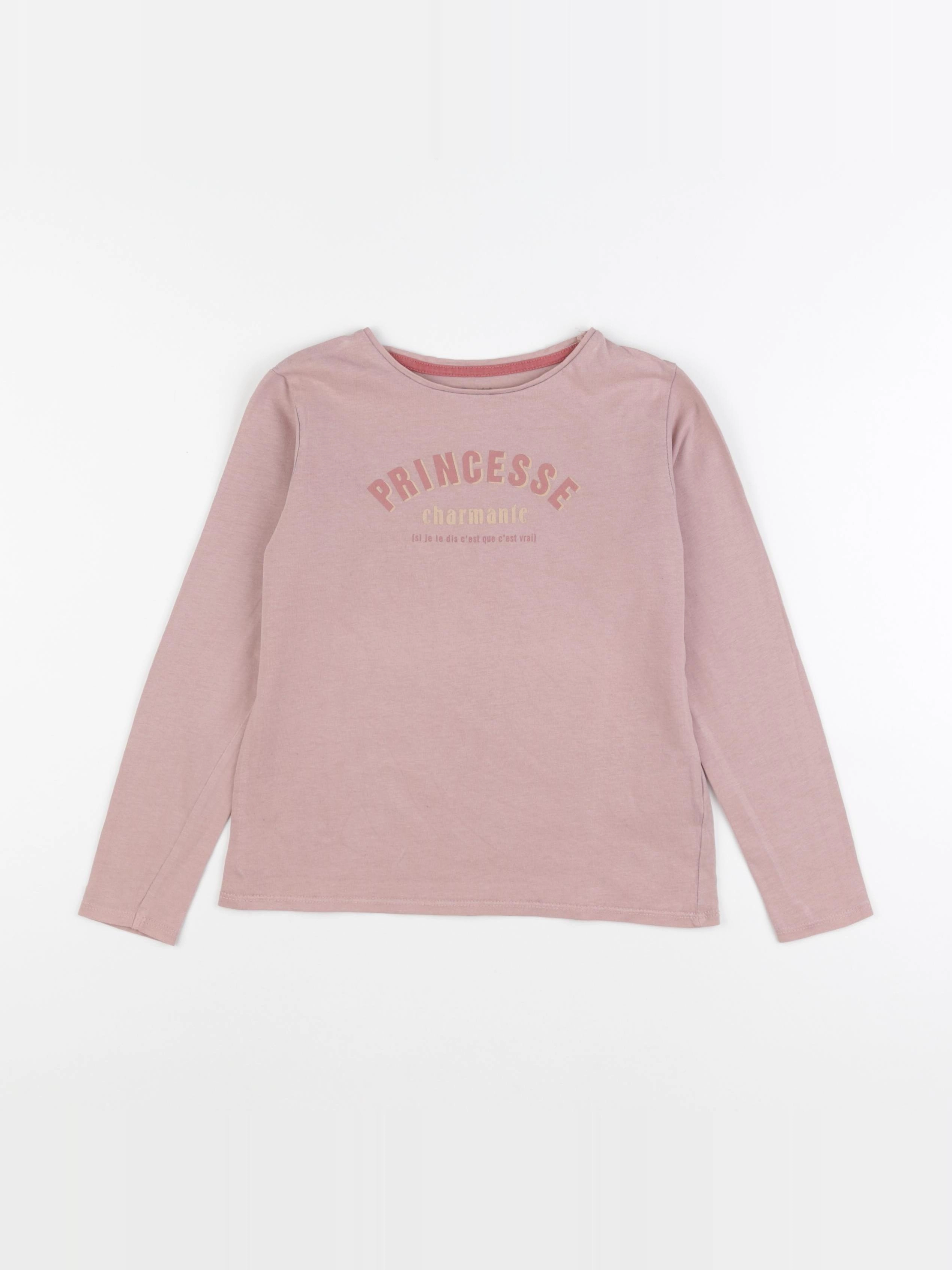 Vertbaudet - tee-shirt rose - 8 ans