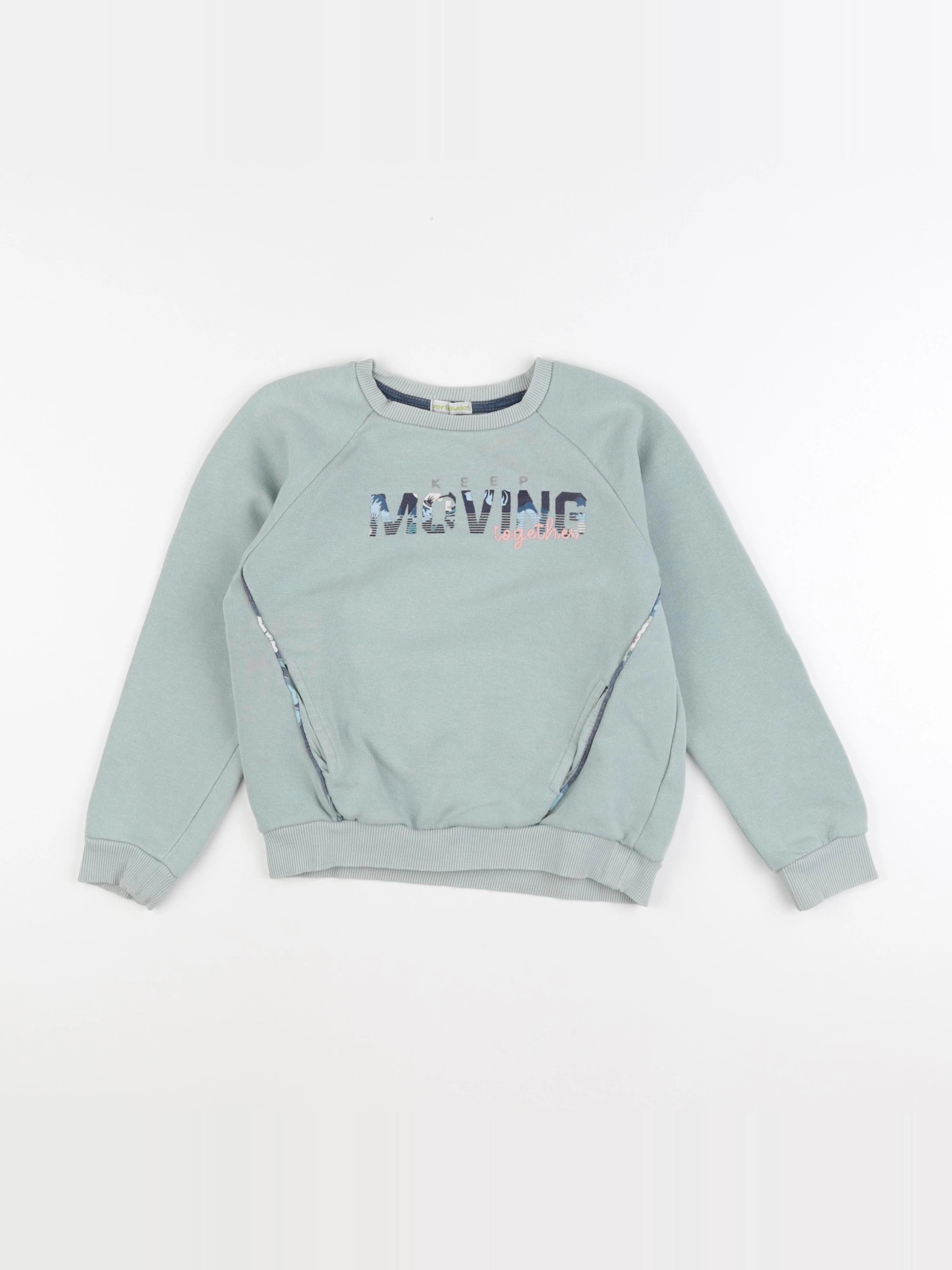 Vertbaudet - sweat bleu - 8 ans