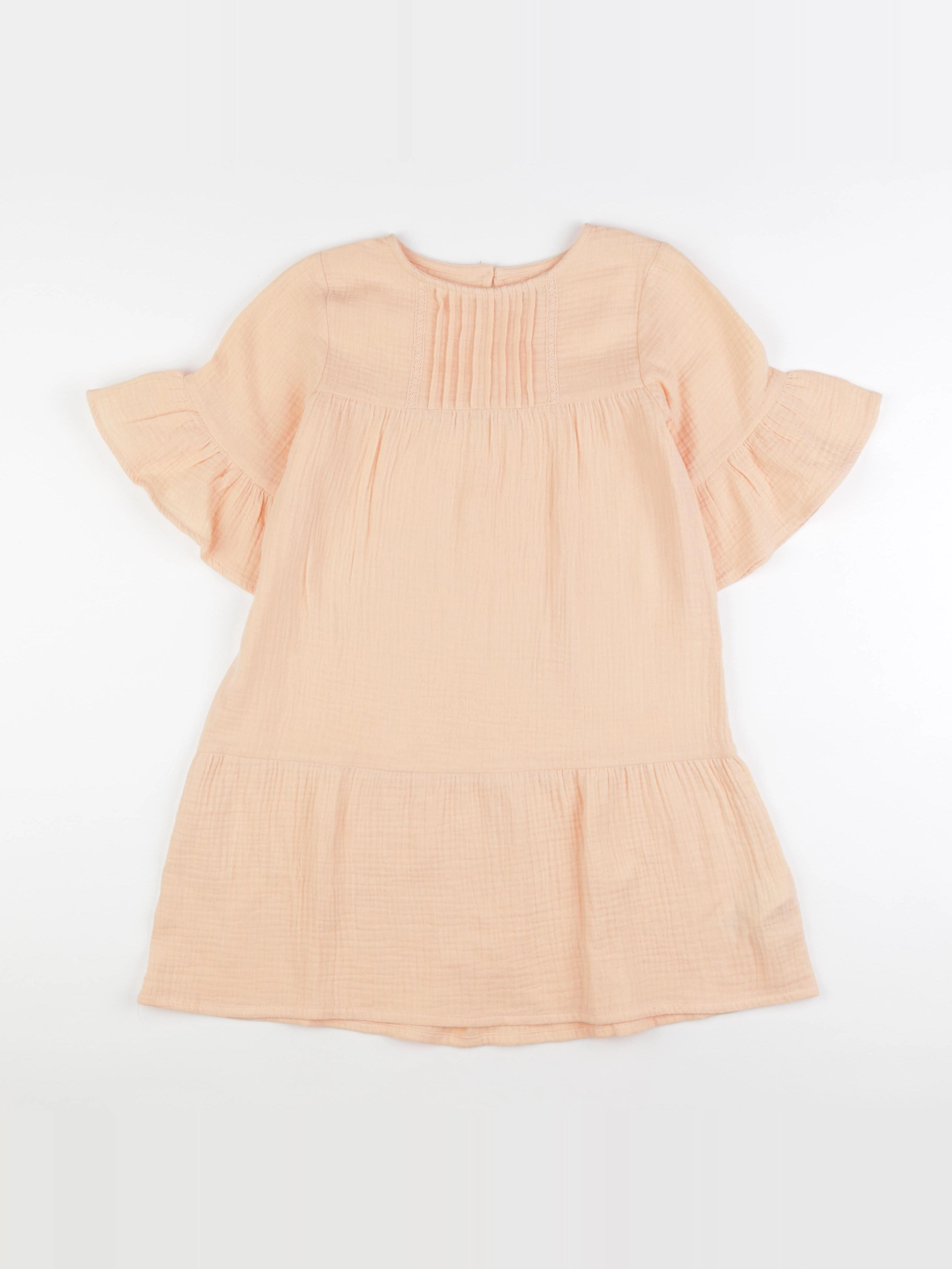 Vertbaudet - robe orange - 9 ans