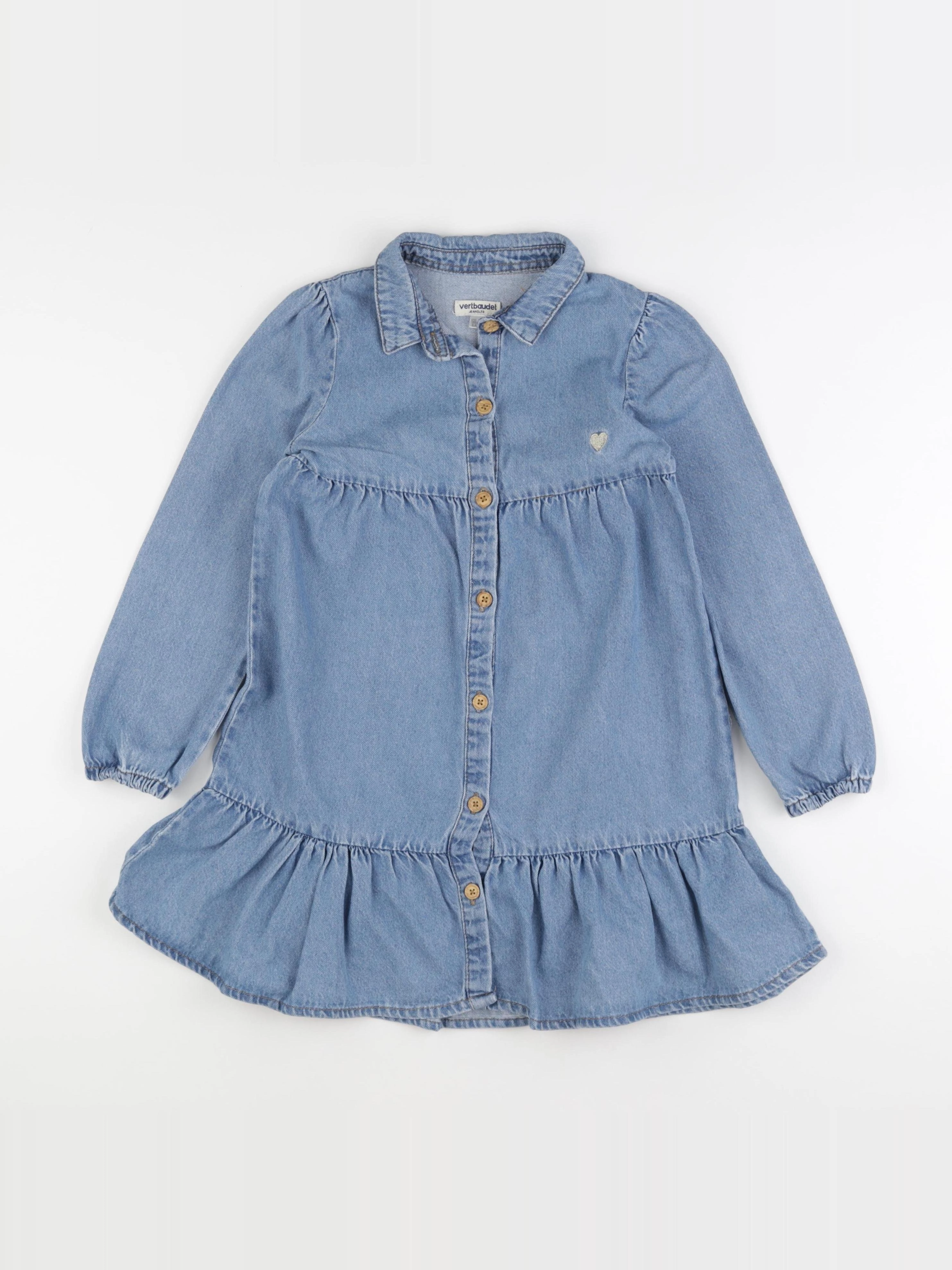 Vertbaudet - robe bleu - 8 ans