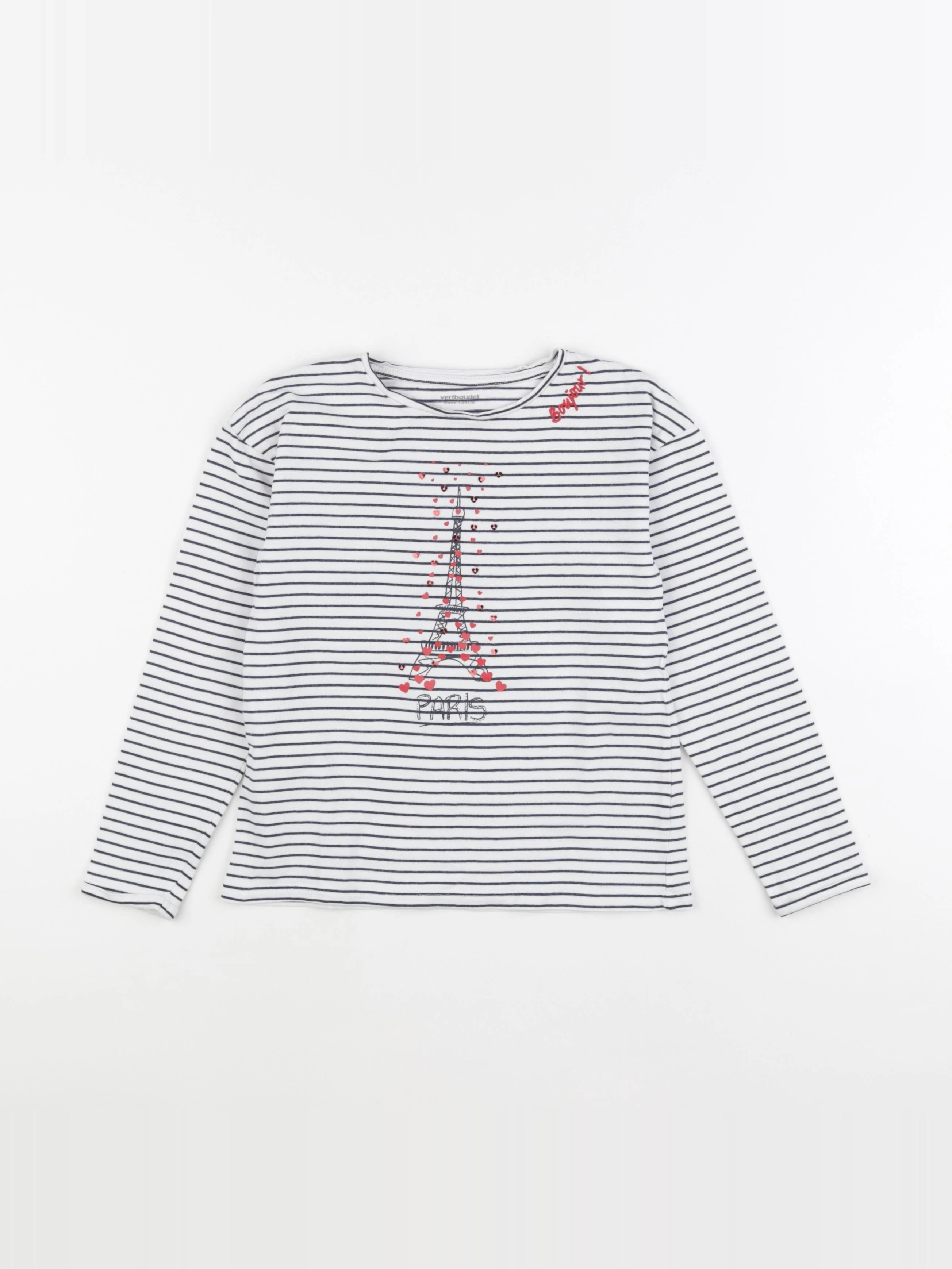 Vertbaudet - tee-shirt multicolore - 8 ans