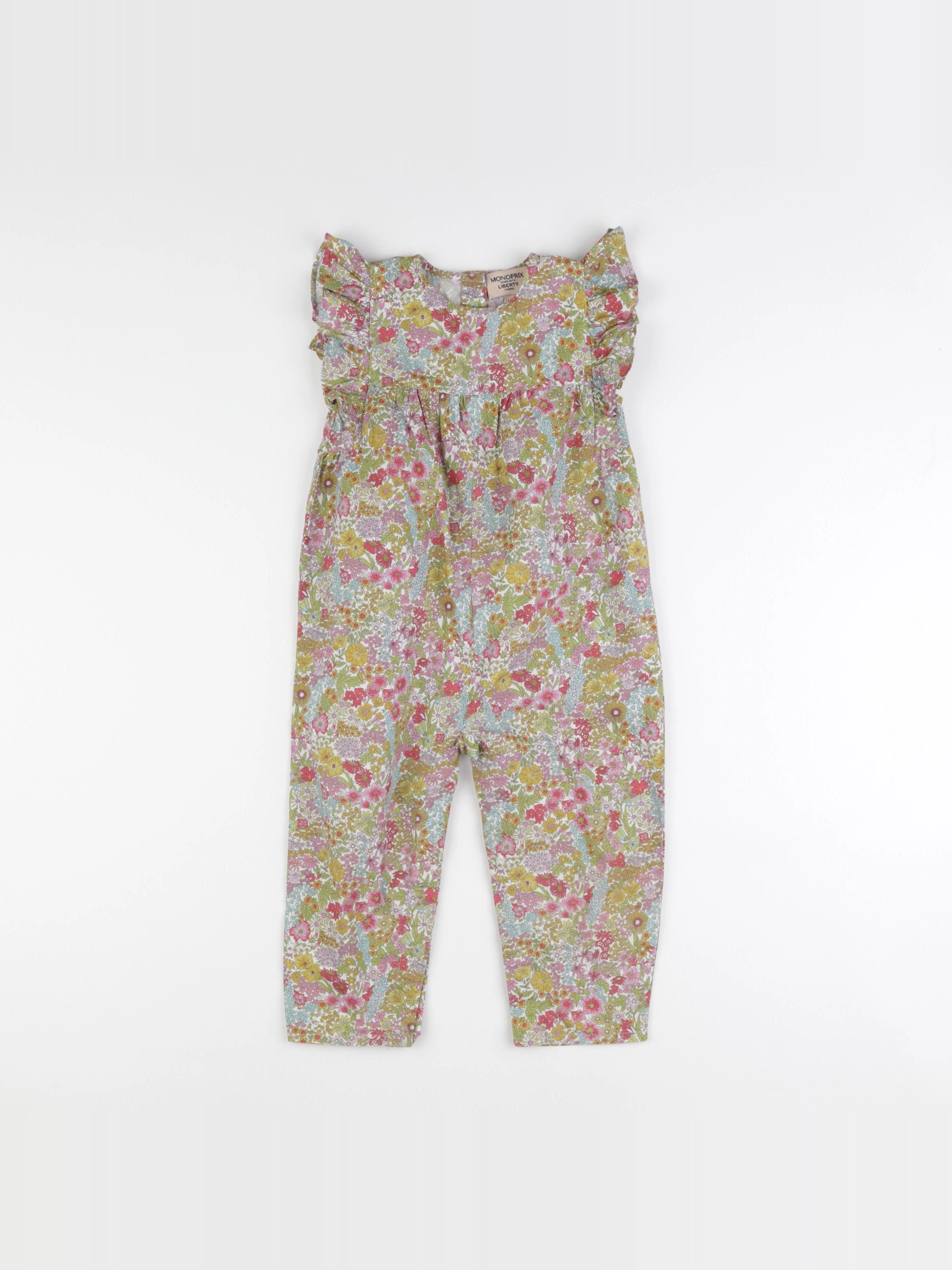 Monoprix - combinaison multicolore - 24/36 mois