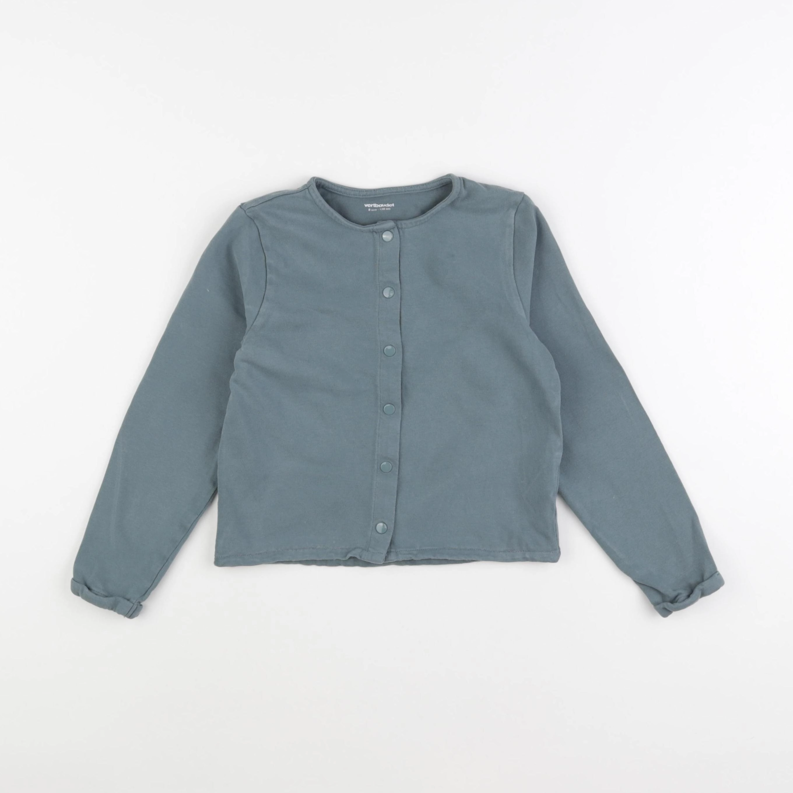 Vertbaudet - sweat vert - 8 ans