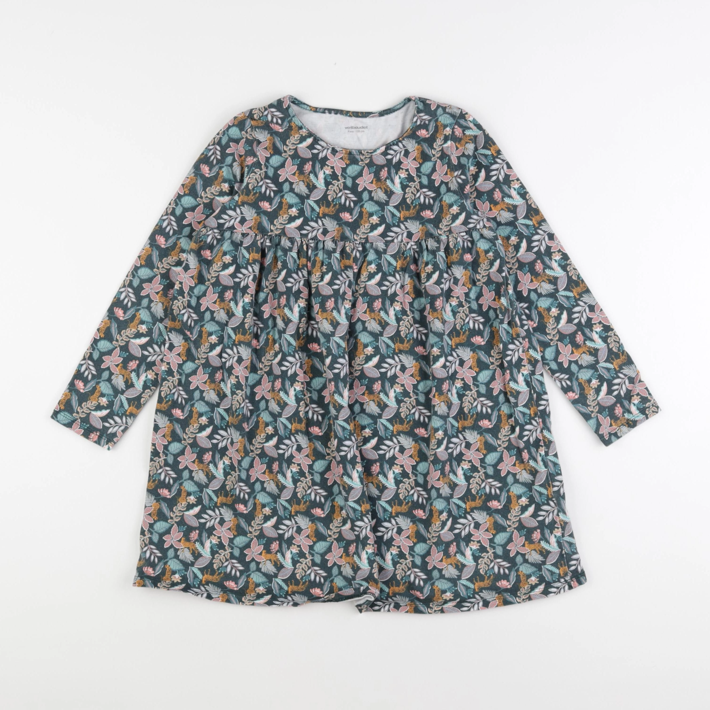 Vertbaudet - robe multicolore - 8 ans
