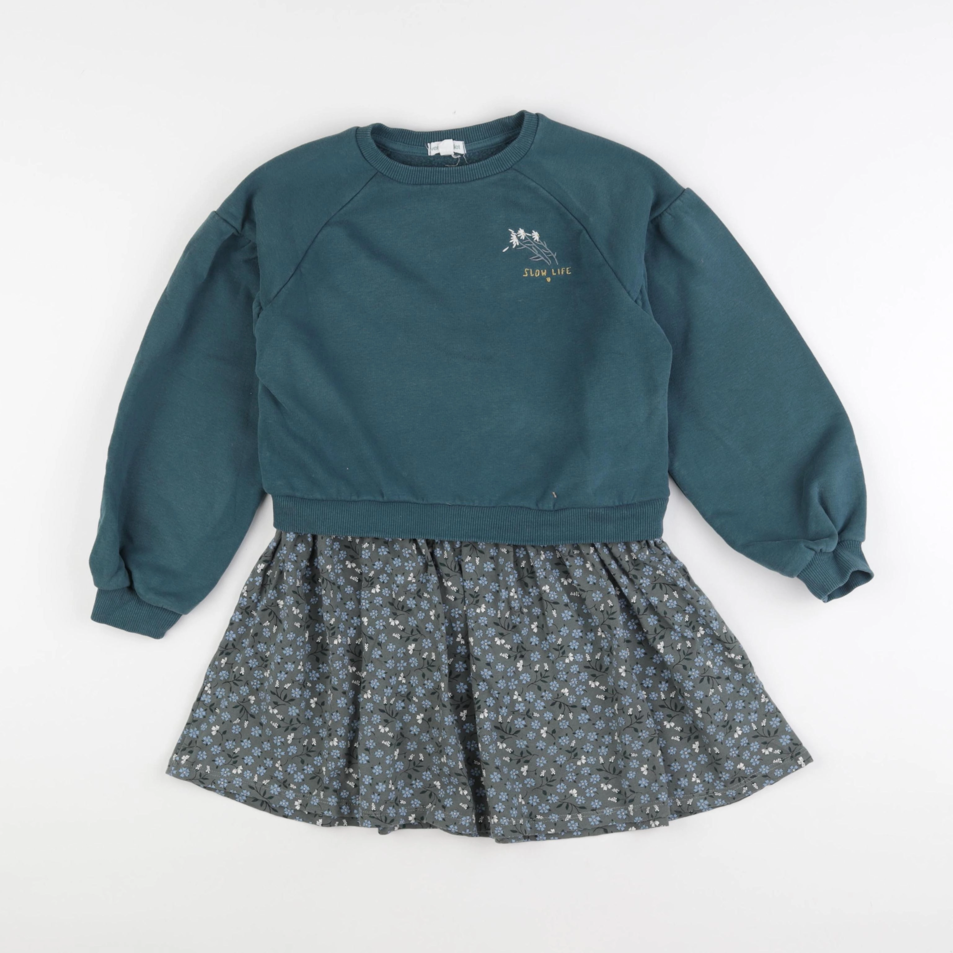 Vertbaudet - robe multicolore - 8 ans