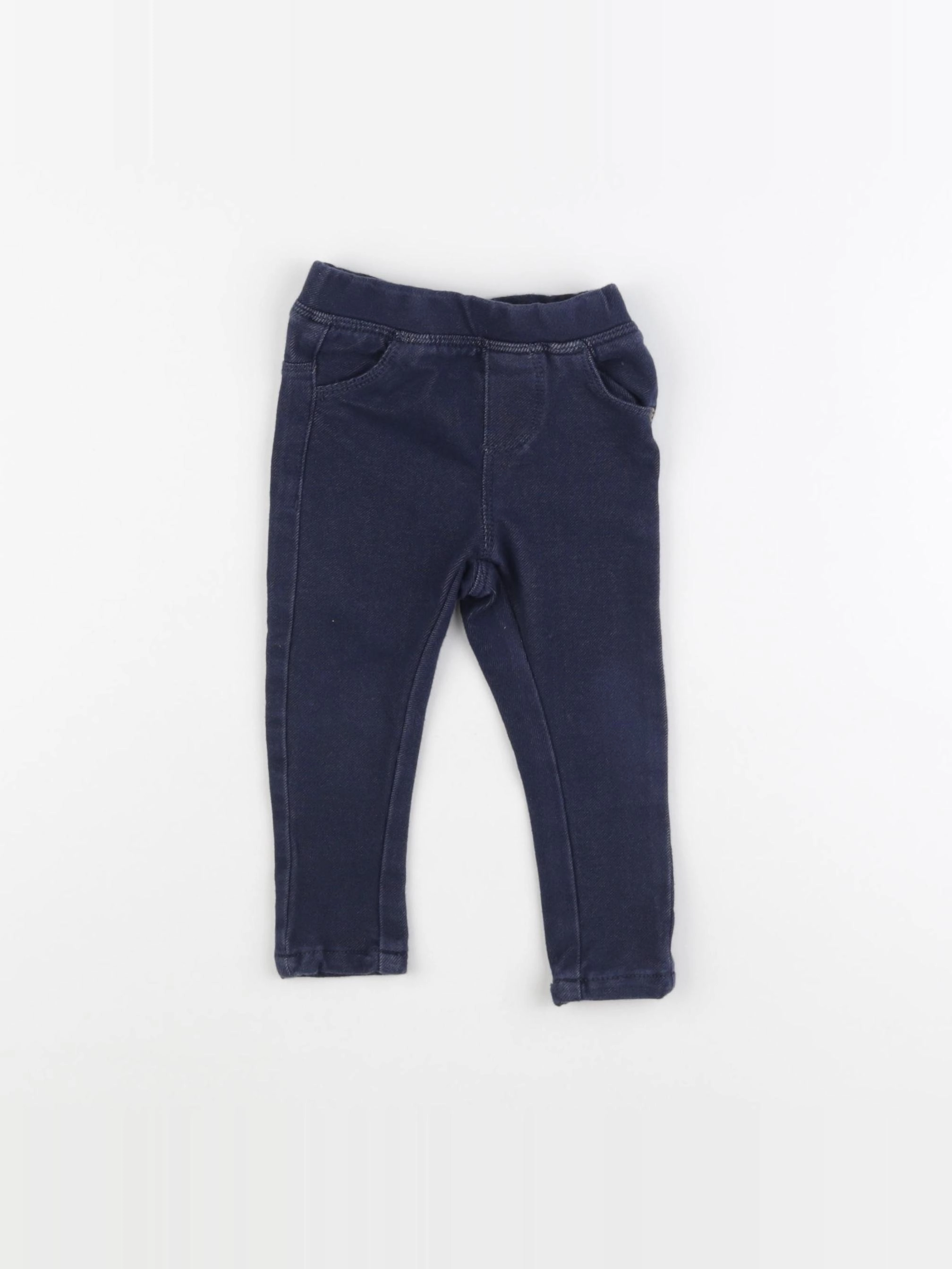 Vertbaudet - legging bleu - 12 mois