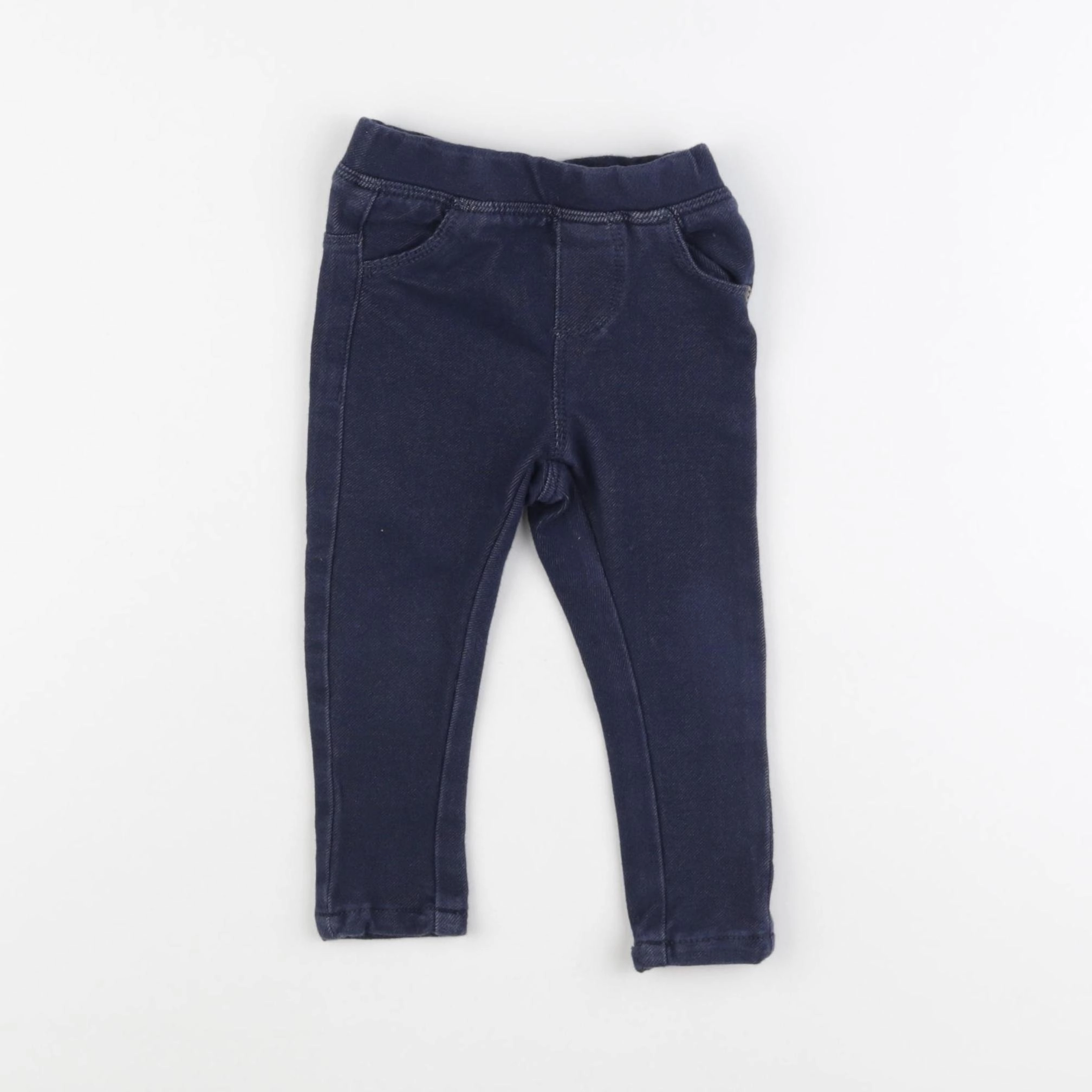 Vertbaudet - legging bleu - 12 mois