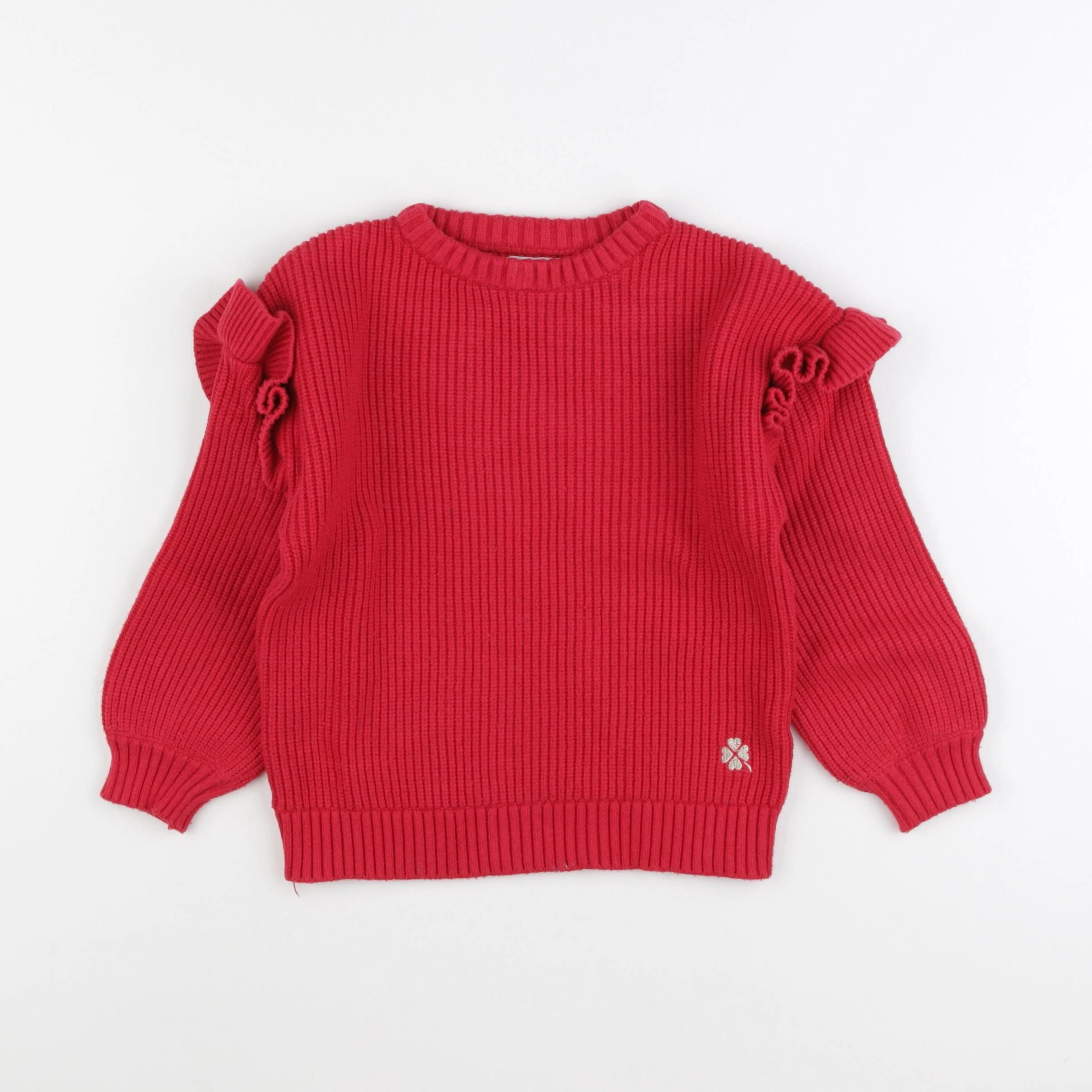 Vertbaudet - pull rouge - 6 ans
