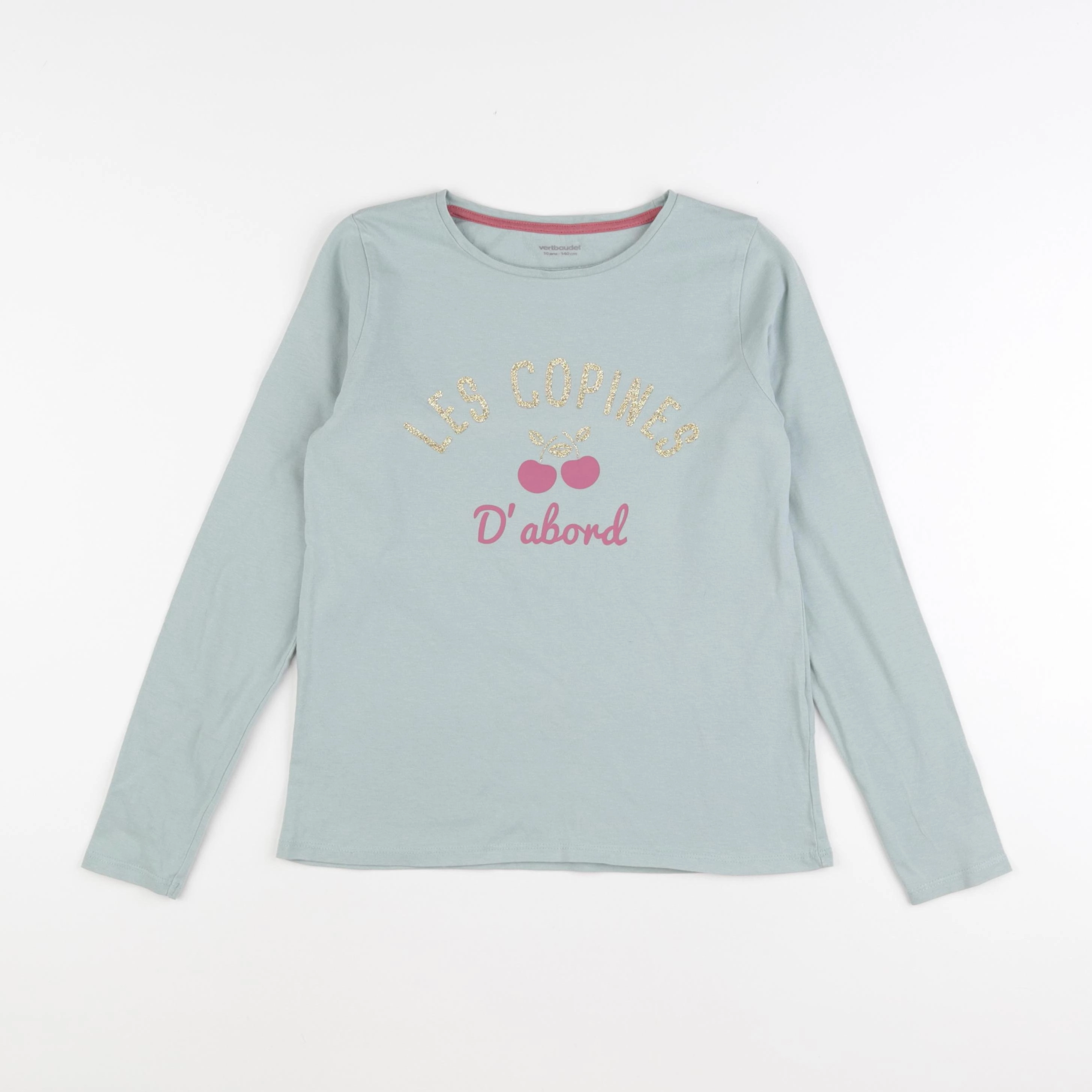 Vertbaudet - tee-shirt vert - 10 ans