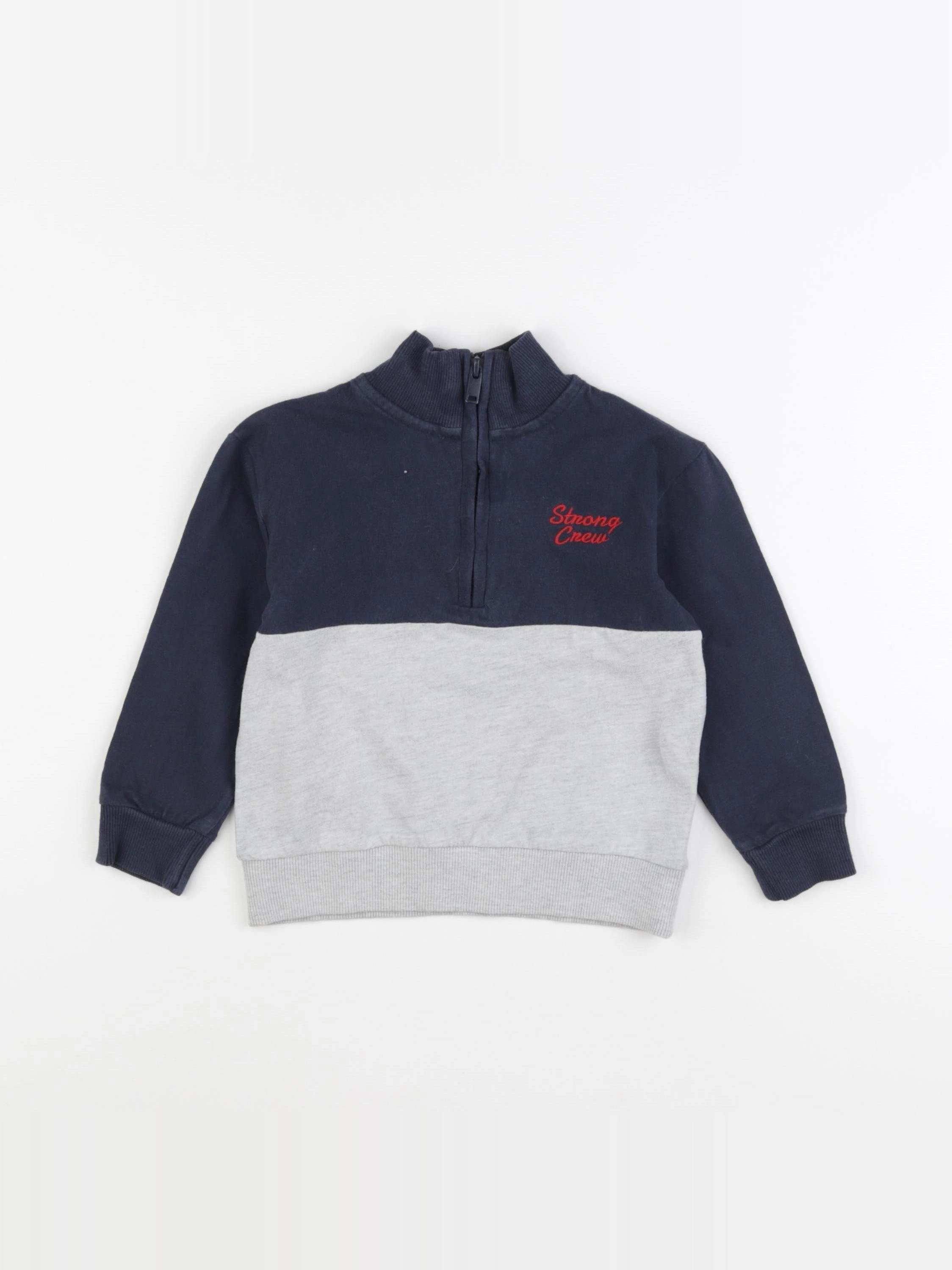 Tape à l'oeil - sweat bleu - 3 ans