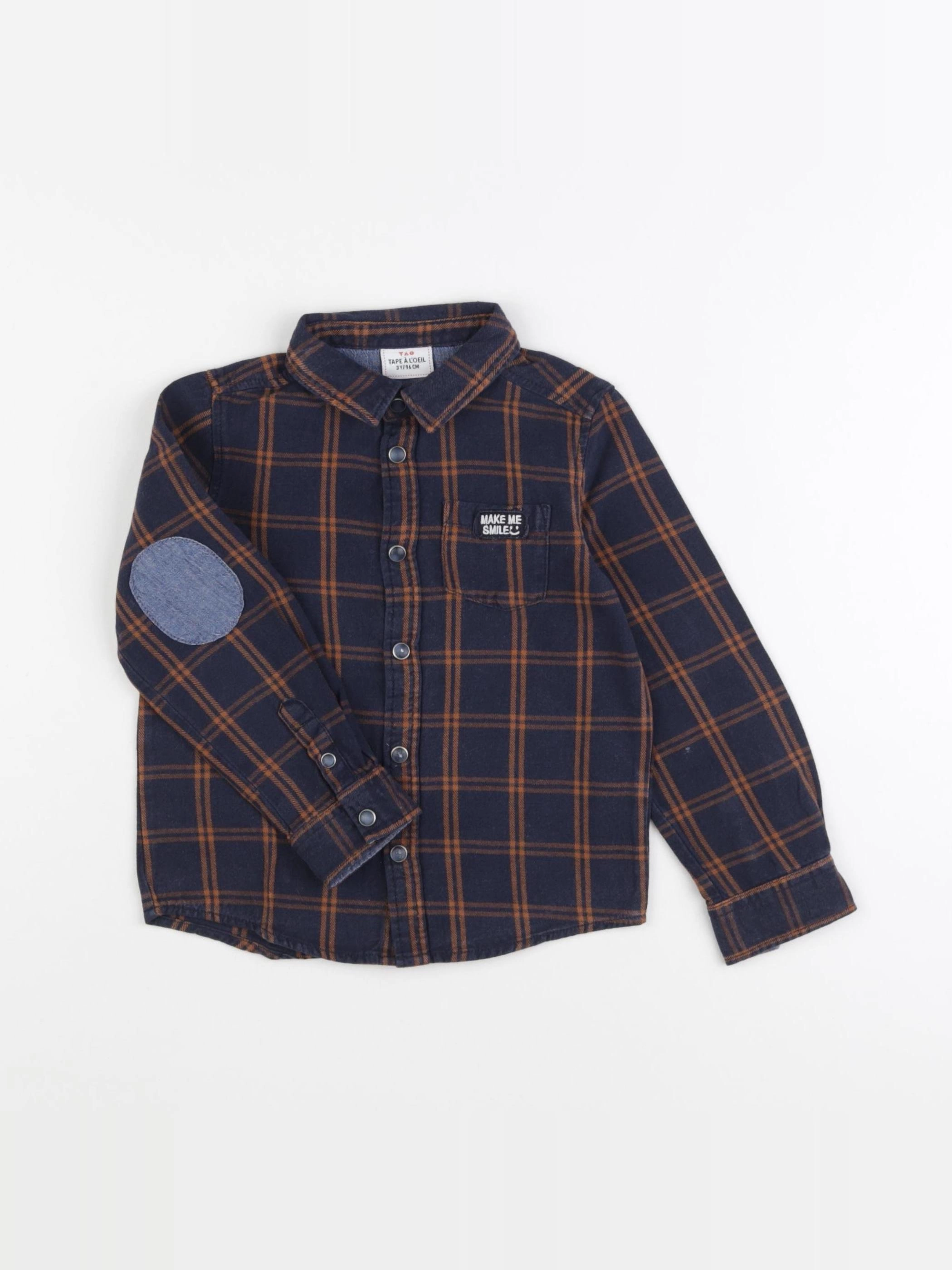 Tape à l'oeil - chemise bleu - 3 ans