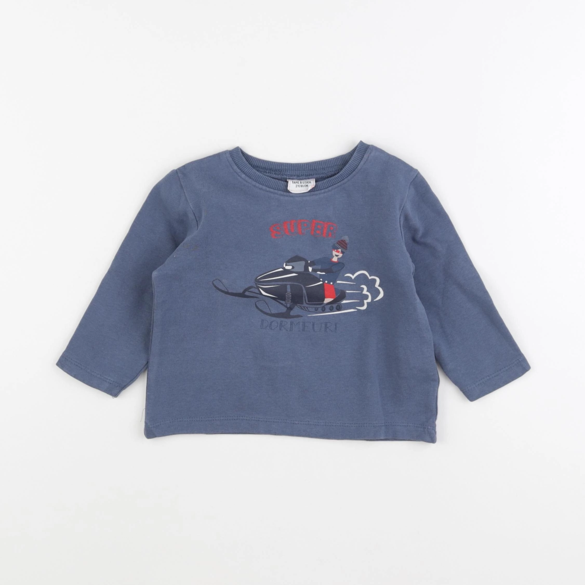 Tape à l'oeil - sweat bleu - 8 ans