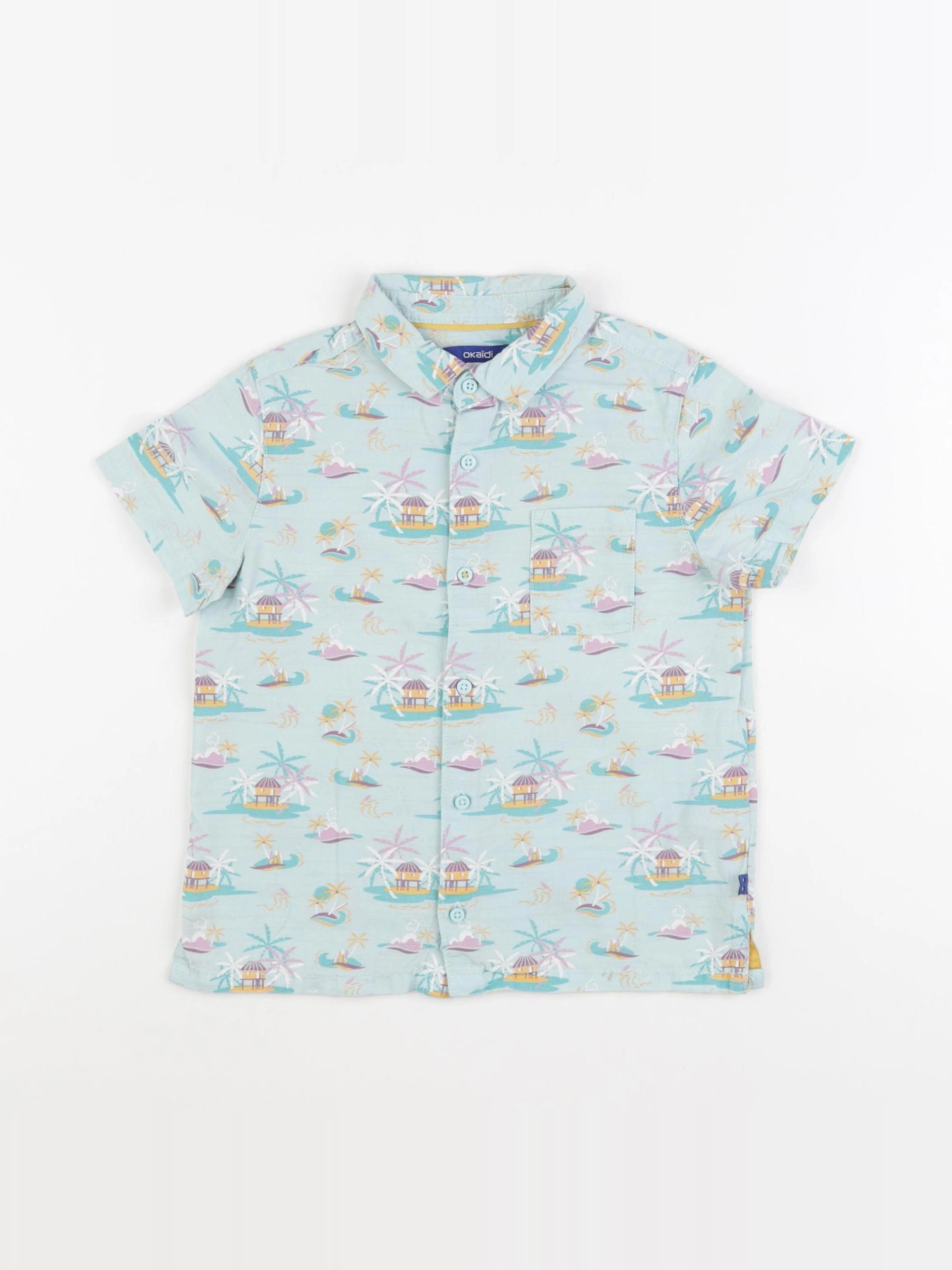 Okaidi - chemise bleu - 4 ans
