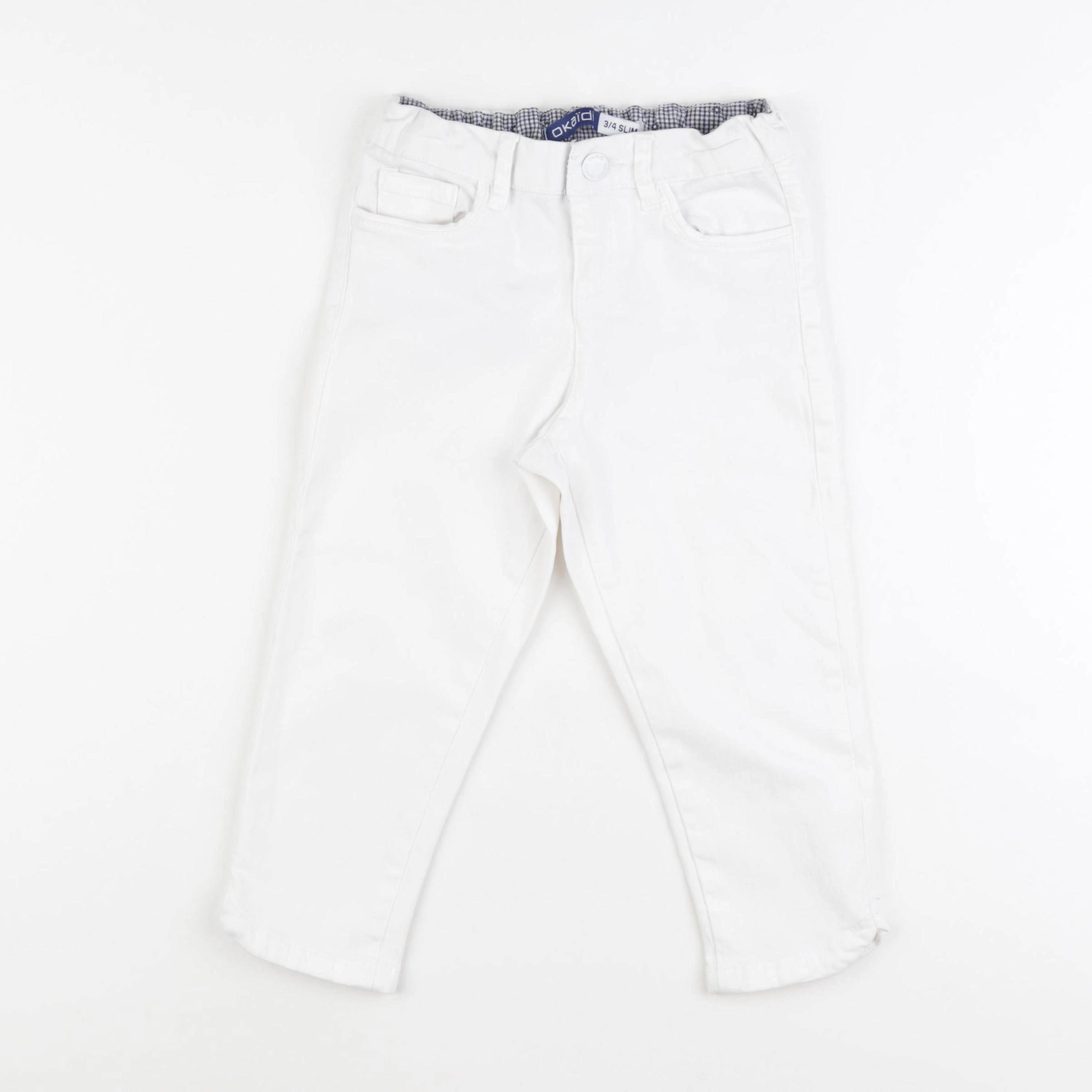 Okaidi - jean blanc - 7 ans