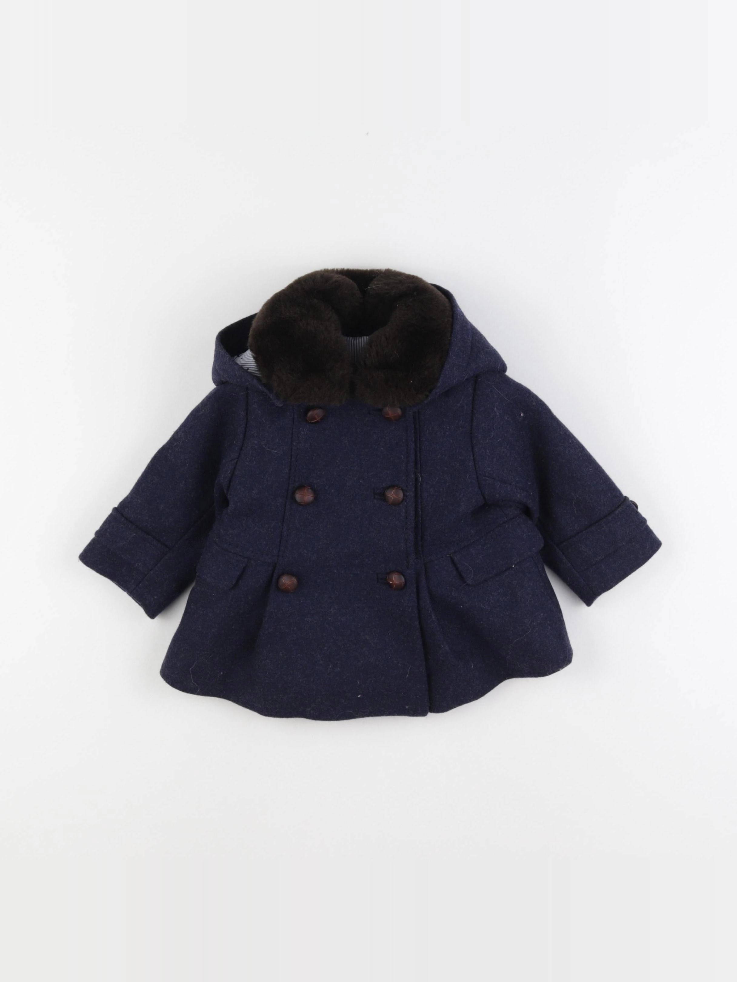 Jacadi - manteau bleu - 6 mois