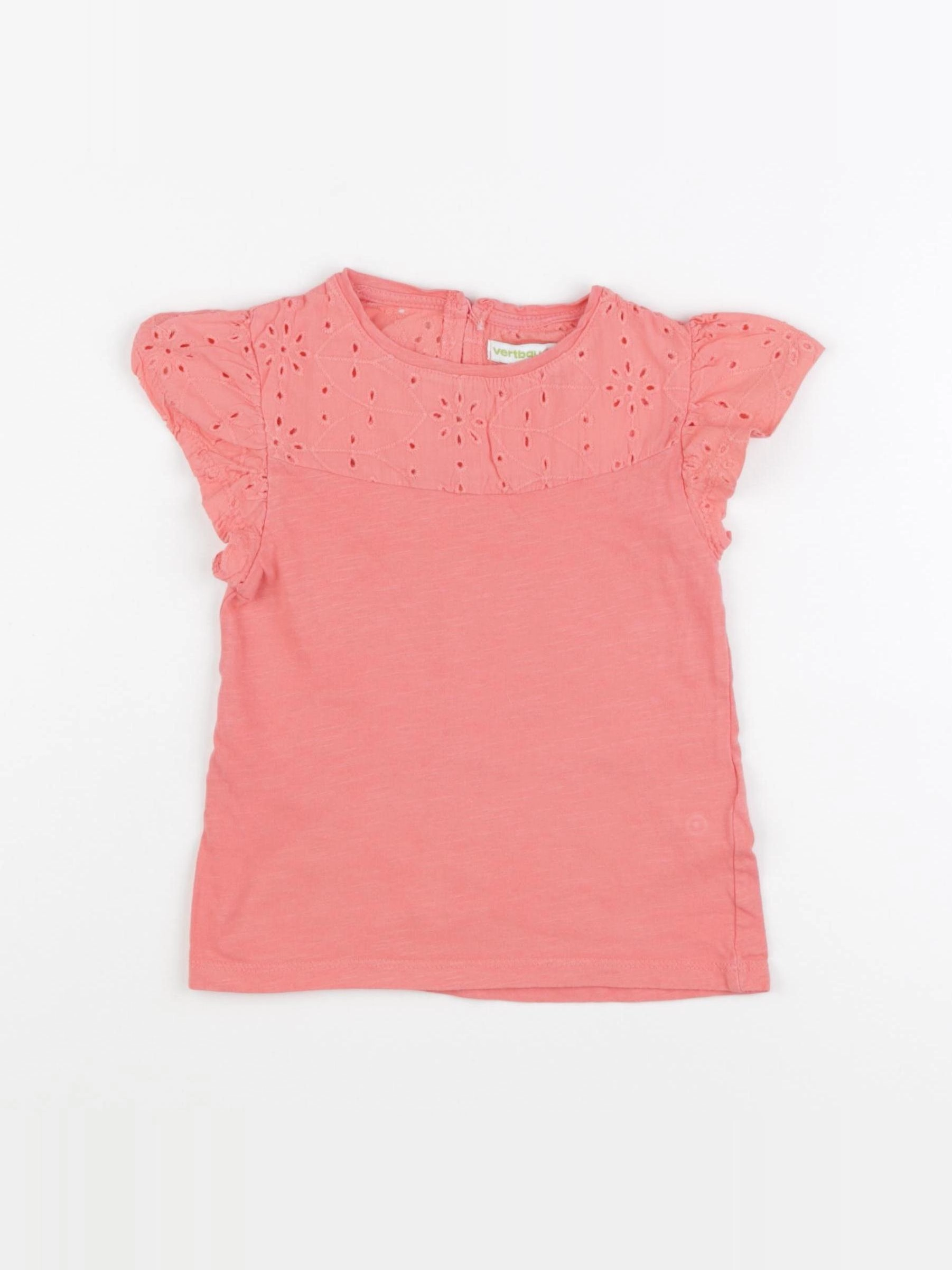 Vertbaudet - tee-shirt rose - 3 ans