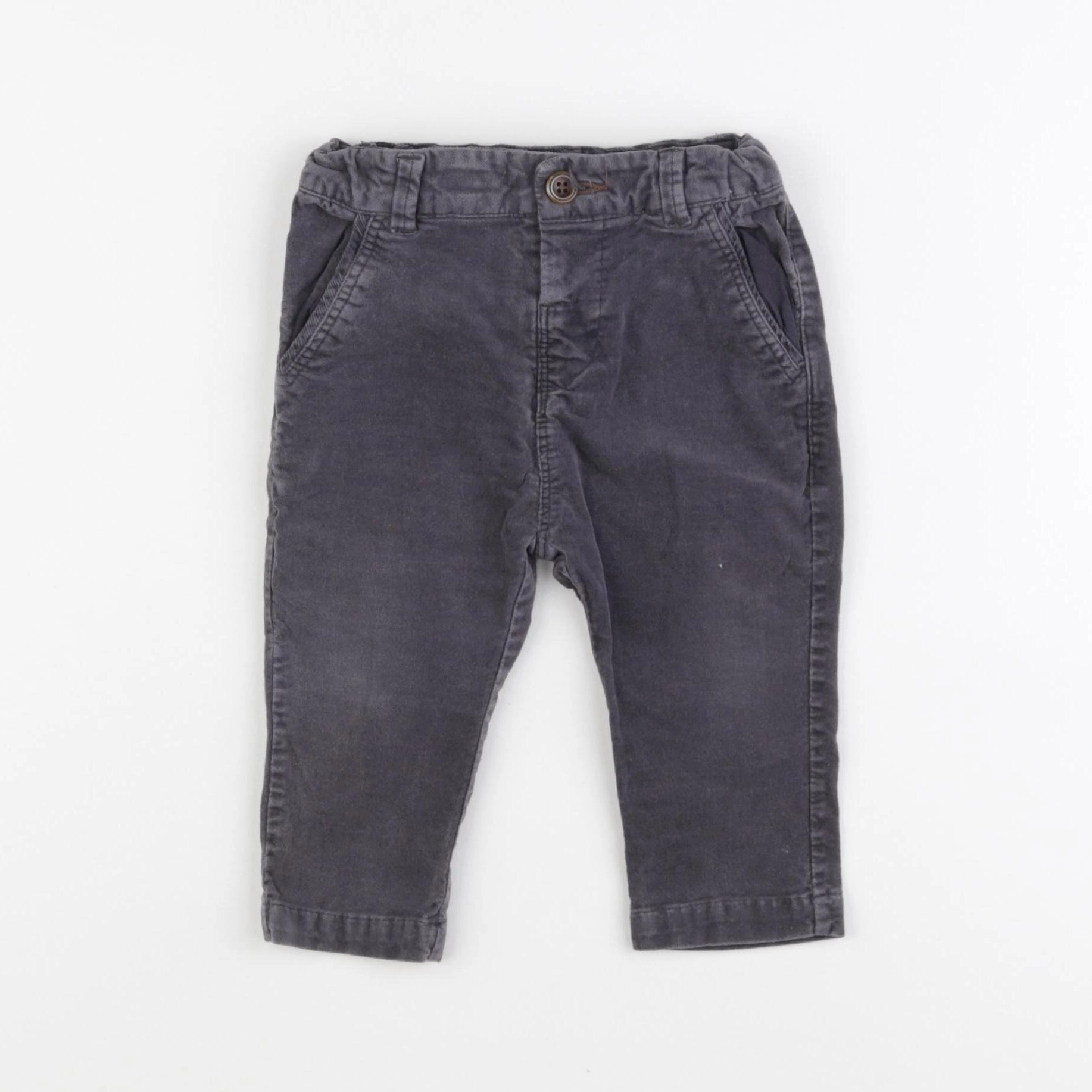 Zara - pantalon gris - 9/12 mois