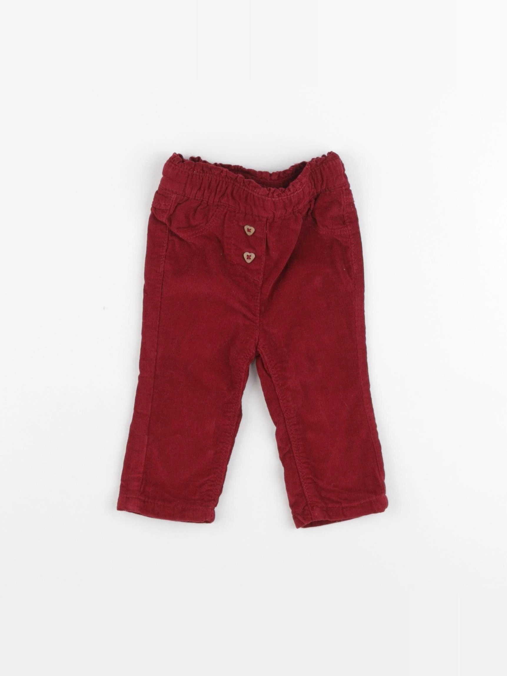 Tape à l'oeil - pantalon rouge - 3 mois