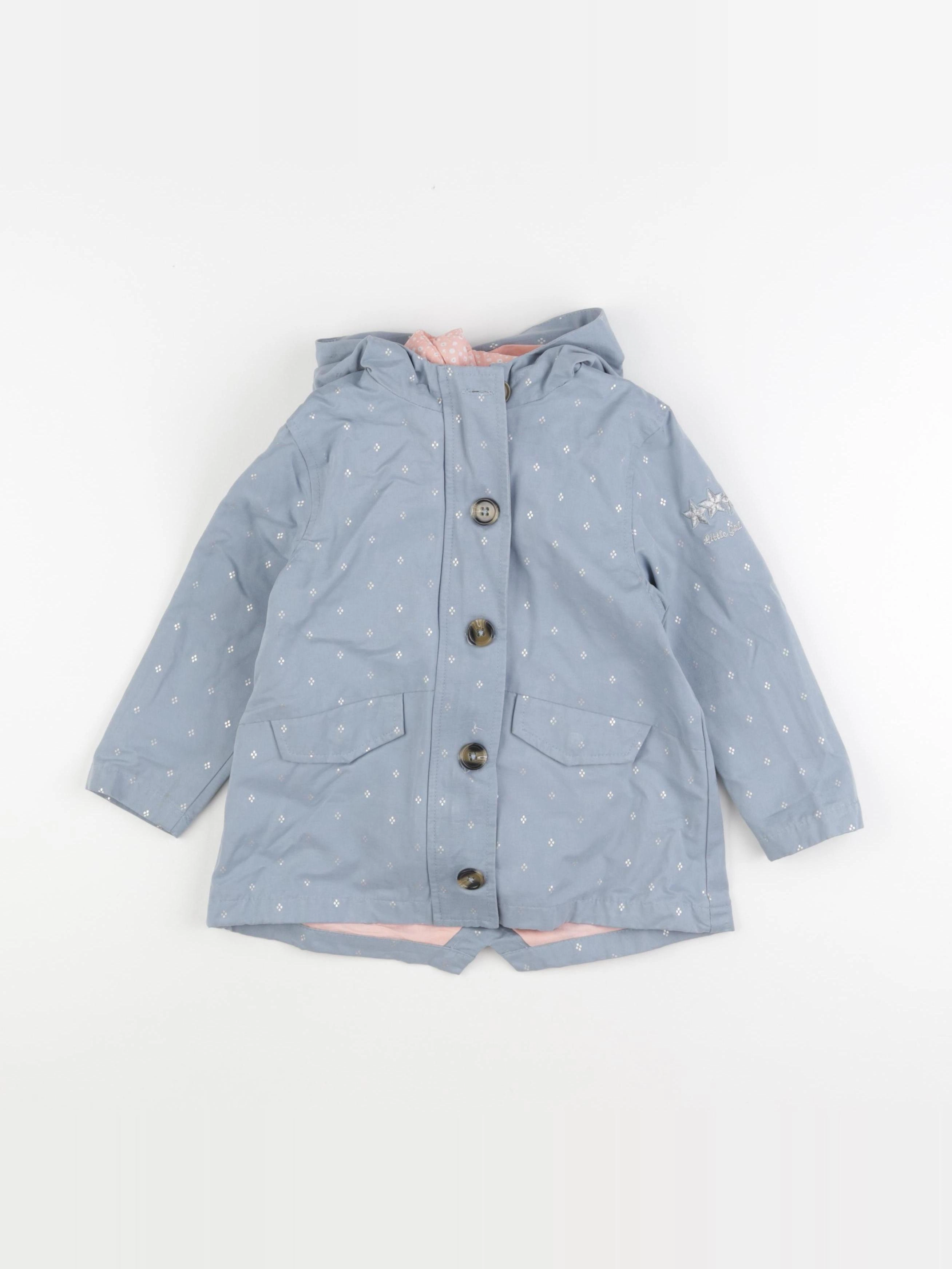 Vertbaudet - veste doublure amovible bleu - 4 ans