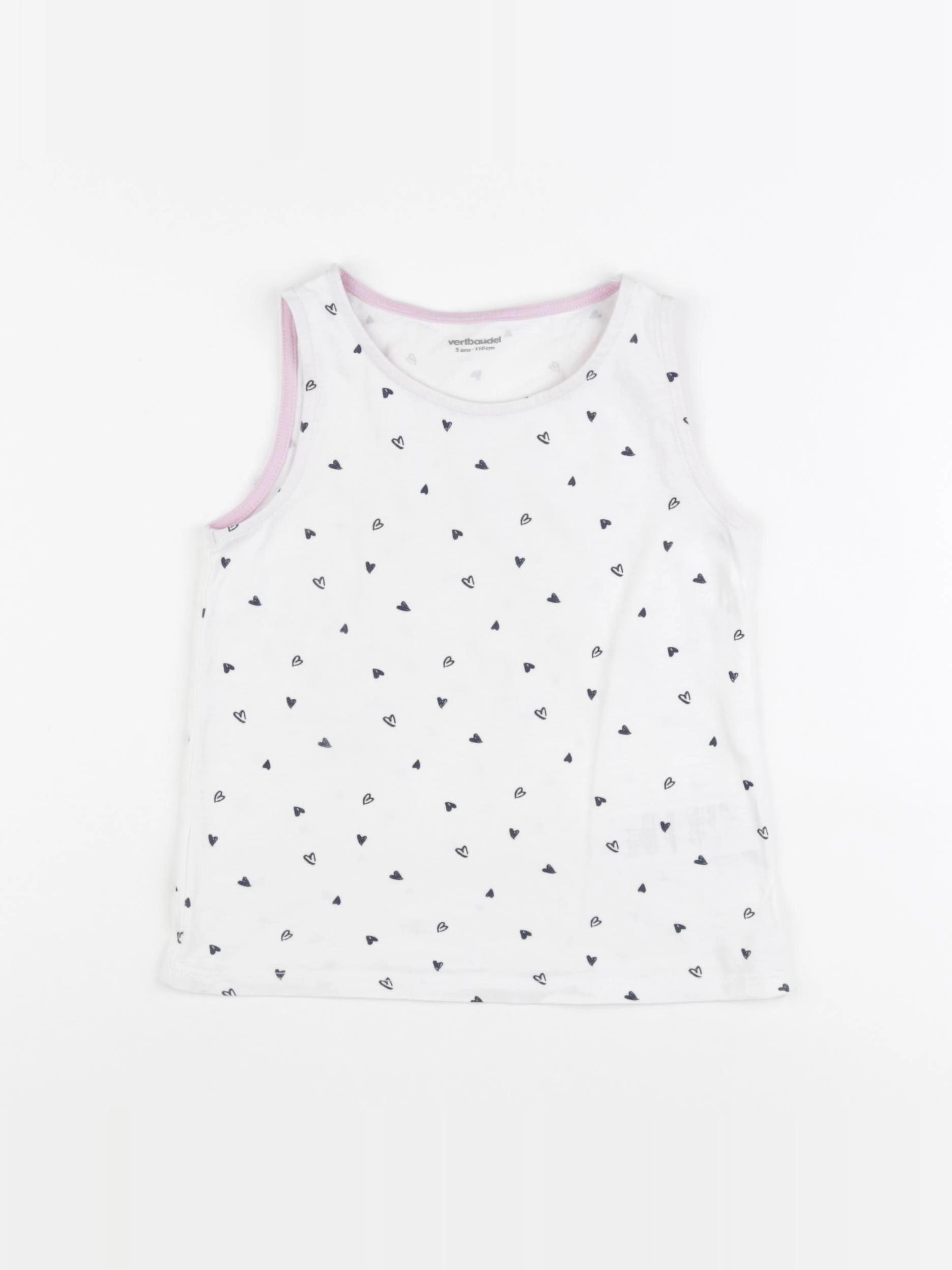Vertbaudet - tee-shirt blanc - 5 ans