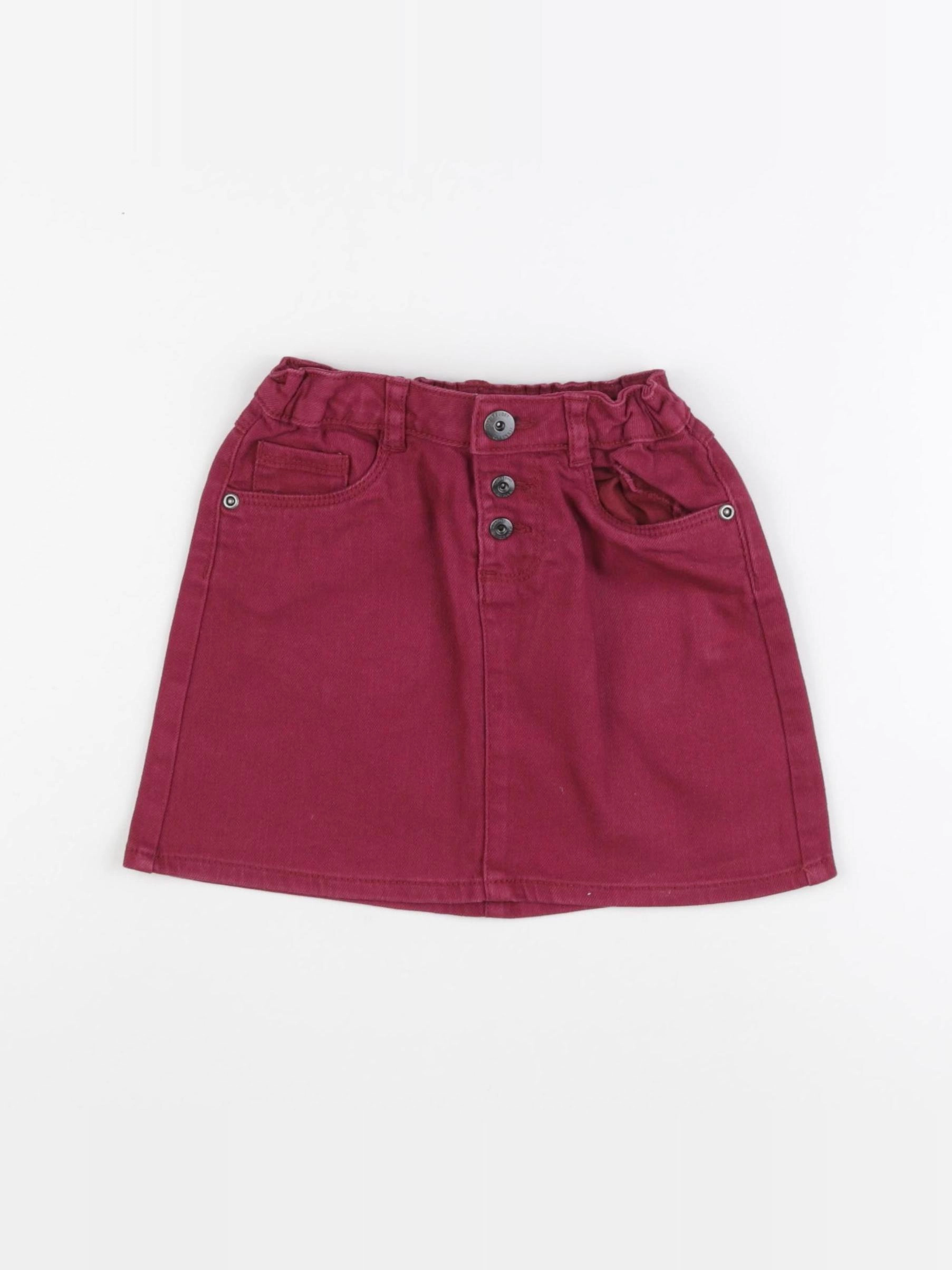 Vertbaudet - jupe rouge - 6 ans