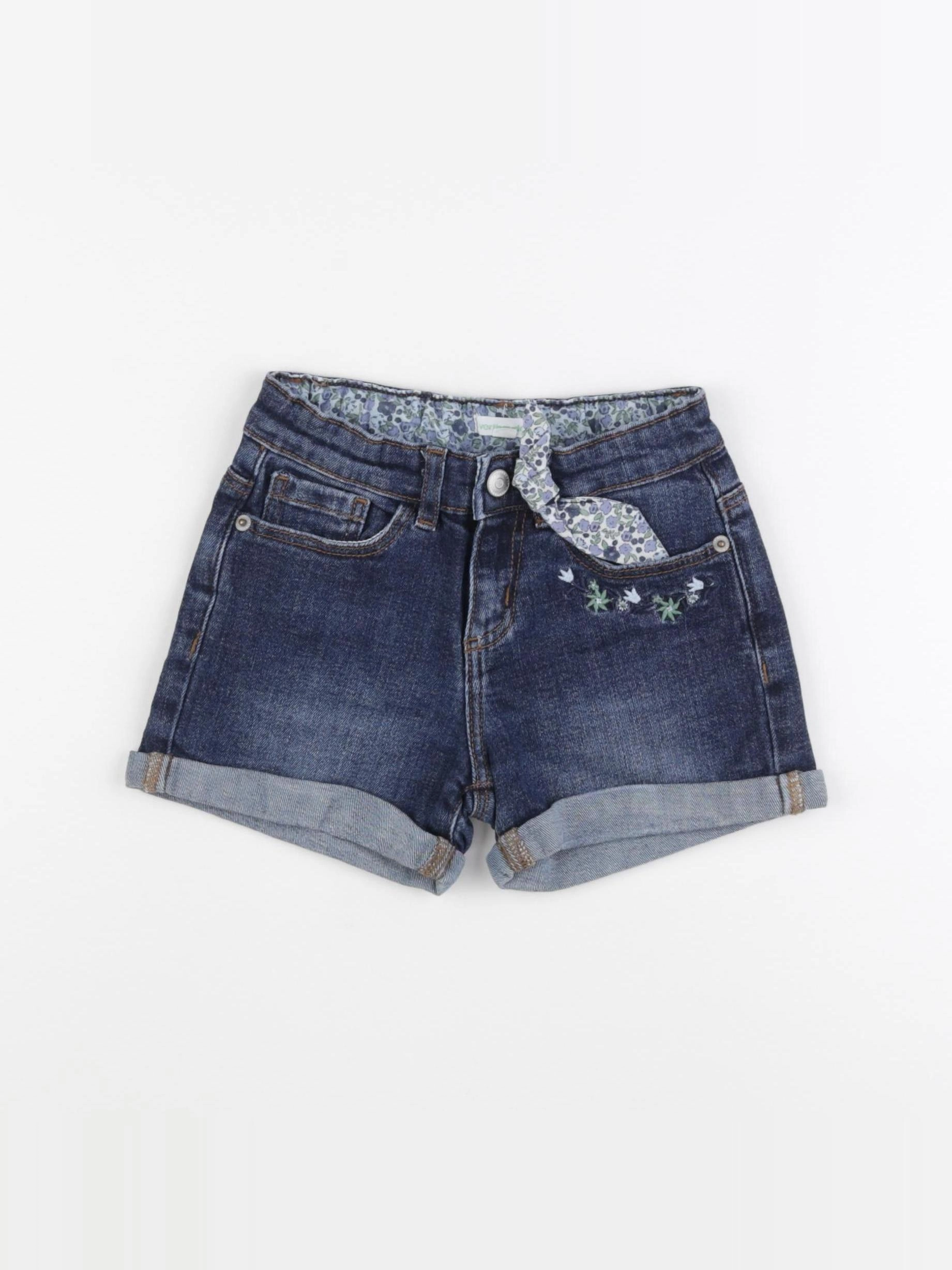 Vertbaudet - short bleu - 7 ans