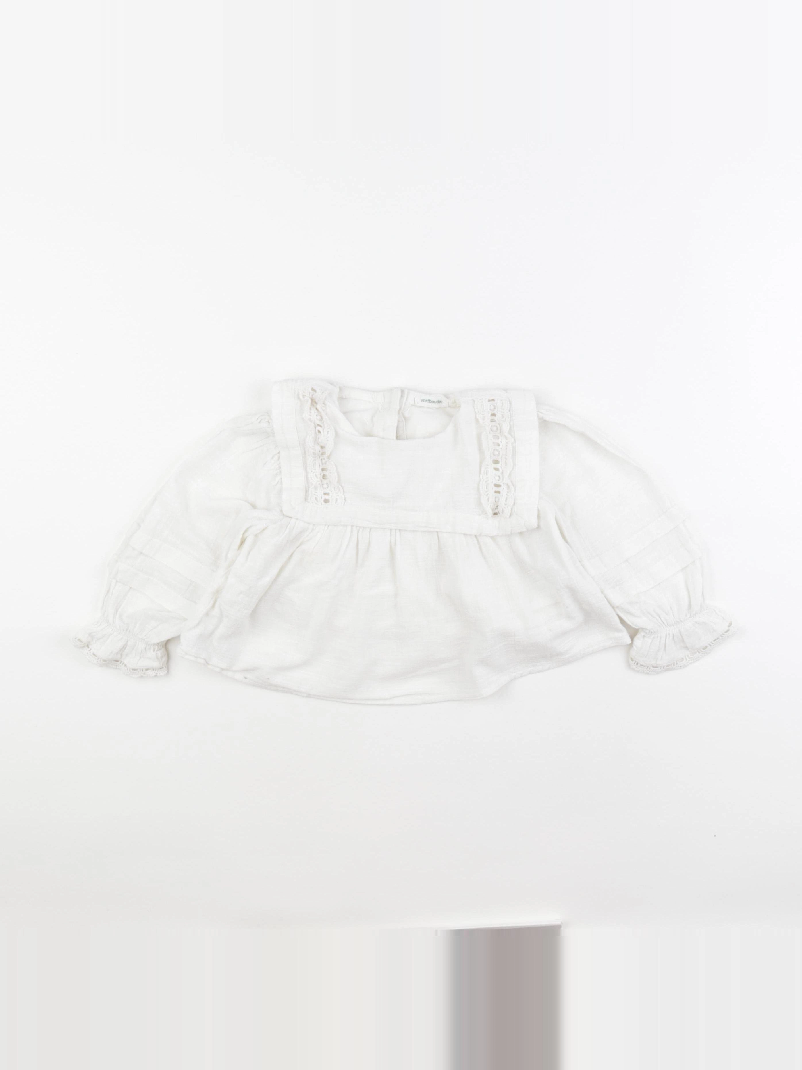 Vertbaudet - blouse beige - 3 ans