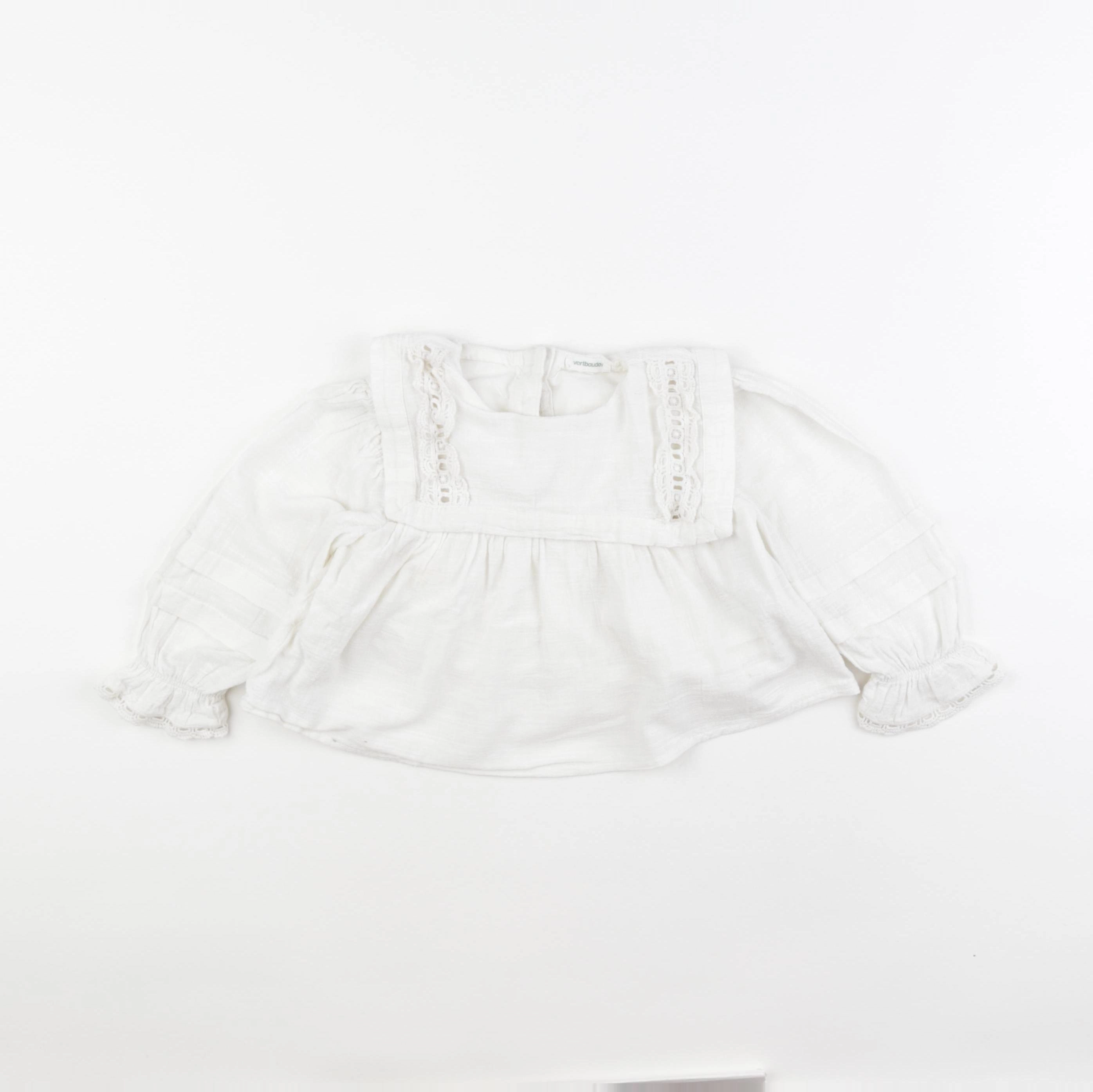 Vertbaudet - blouse beige - 3 ans